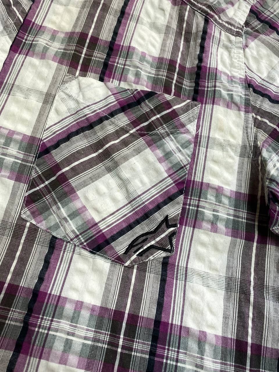 Alpinestars × Vintage 💀Men’s Vintage Shirt Button Up Striped Tee💀 Size US XL / EU 56 / 4 - 7 Thumbnail