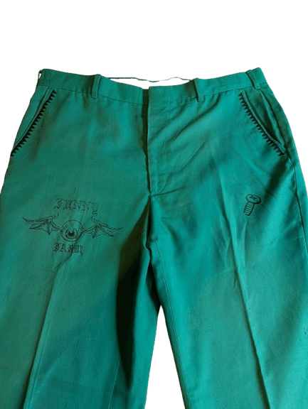 Japanese Brand × Vintage FUNNY FARM X BOUNDARY WATERS TATTOOED PANTS Size US 36 / EU 52 - 3 Thumbnail