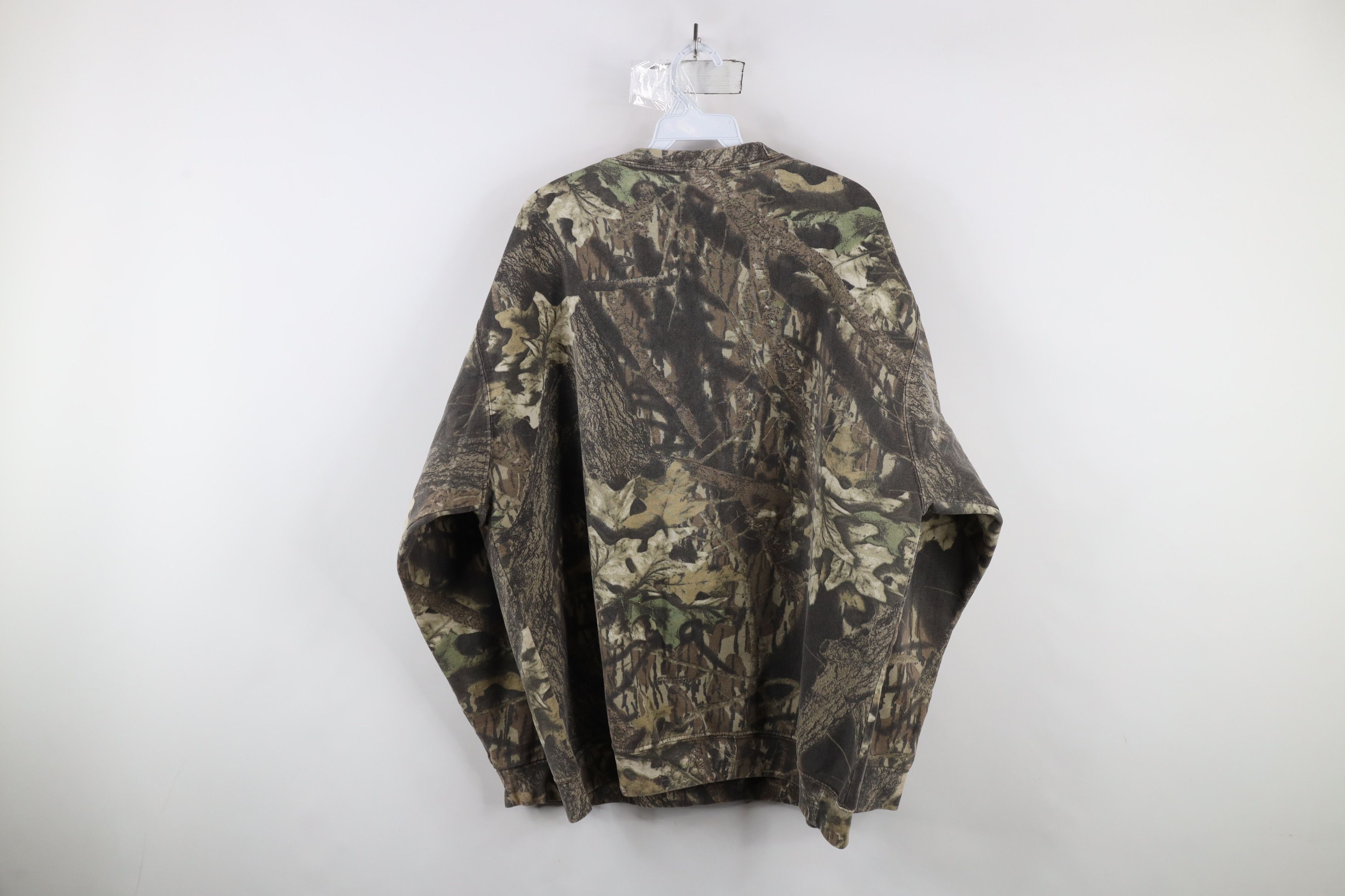 Mossy Oaks × Vintage Vintage 90s Mossy Oak Camouflage Crewneck Sweatshirt Size US XL / EU 56 / 4 - 8 Thumbnail