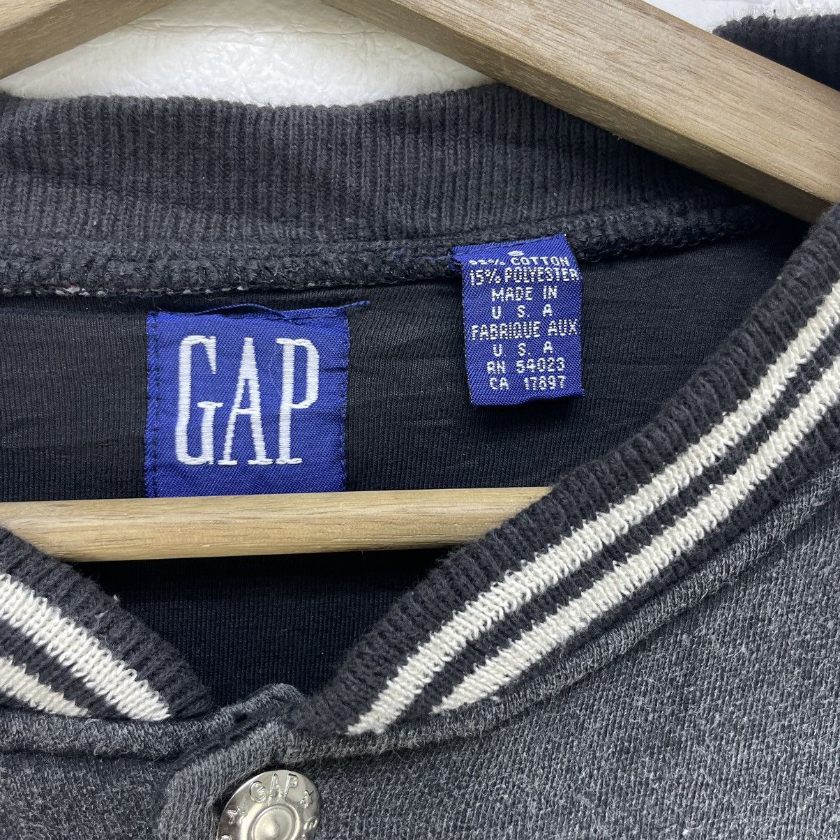 Gap 🔥Vintage Gap Blanc Bleu Bomber Embroidered Logo Jacket Size US M / EU 48-50 / 2 - 8 Thumbnail