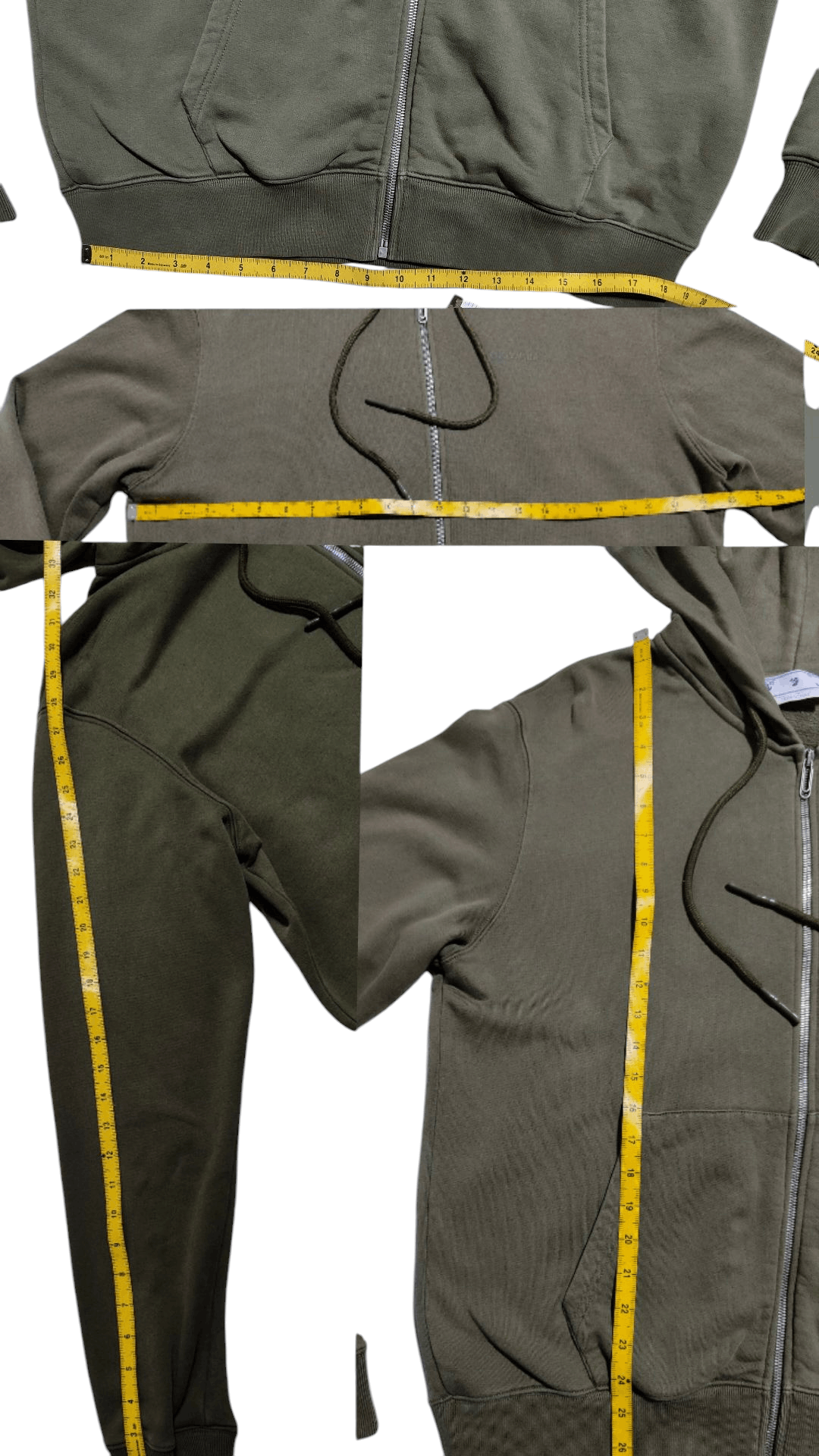 Off-White Off-White Rubber Arrow Diag Tab Print Zip Hoodie Size US M / EU 48-50 / 2 - 9 Thumbnail