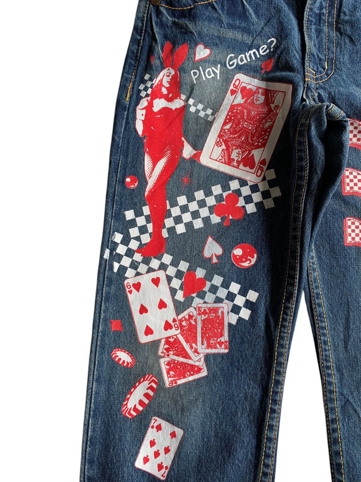 Other RARE💥CO&LU SELVEDGE PLAY GAME DISTRESSED DENIM🎌 Size US 29 - 9 Thumbnail