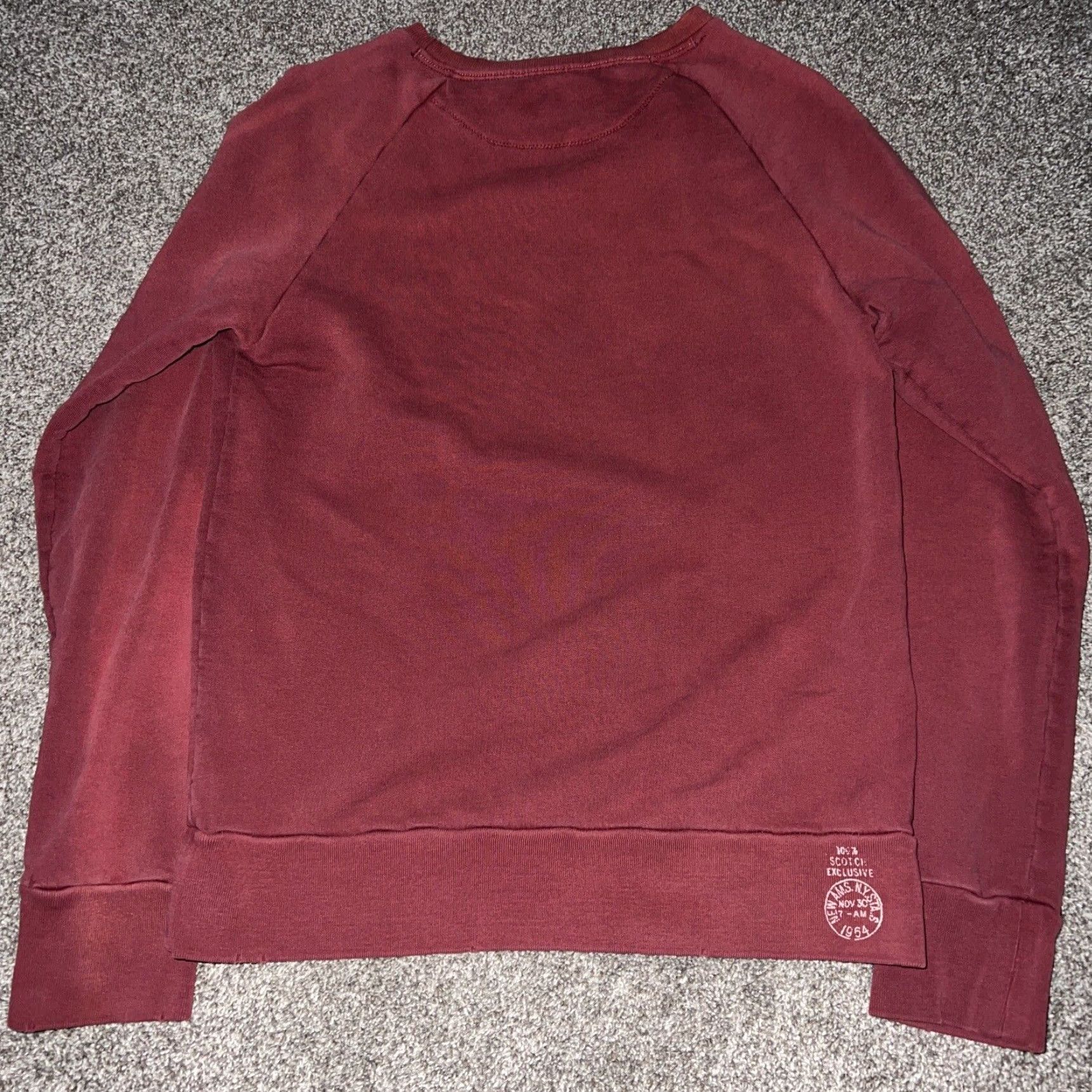 Scotch & Soda SCOTCH & SODA Red Long Sleeve Sweatshirt Men S Pullover Sweater Size US S / EU 44-46 / 1 - 4 Thumbnail
