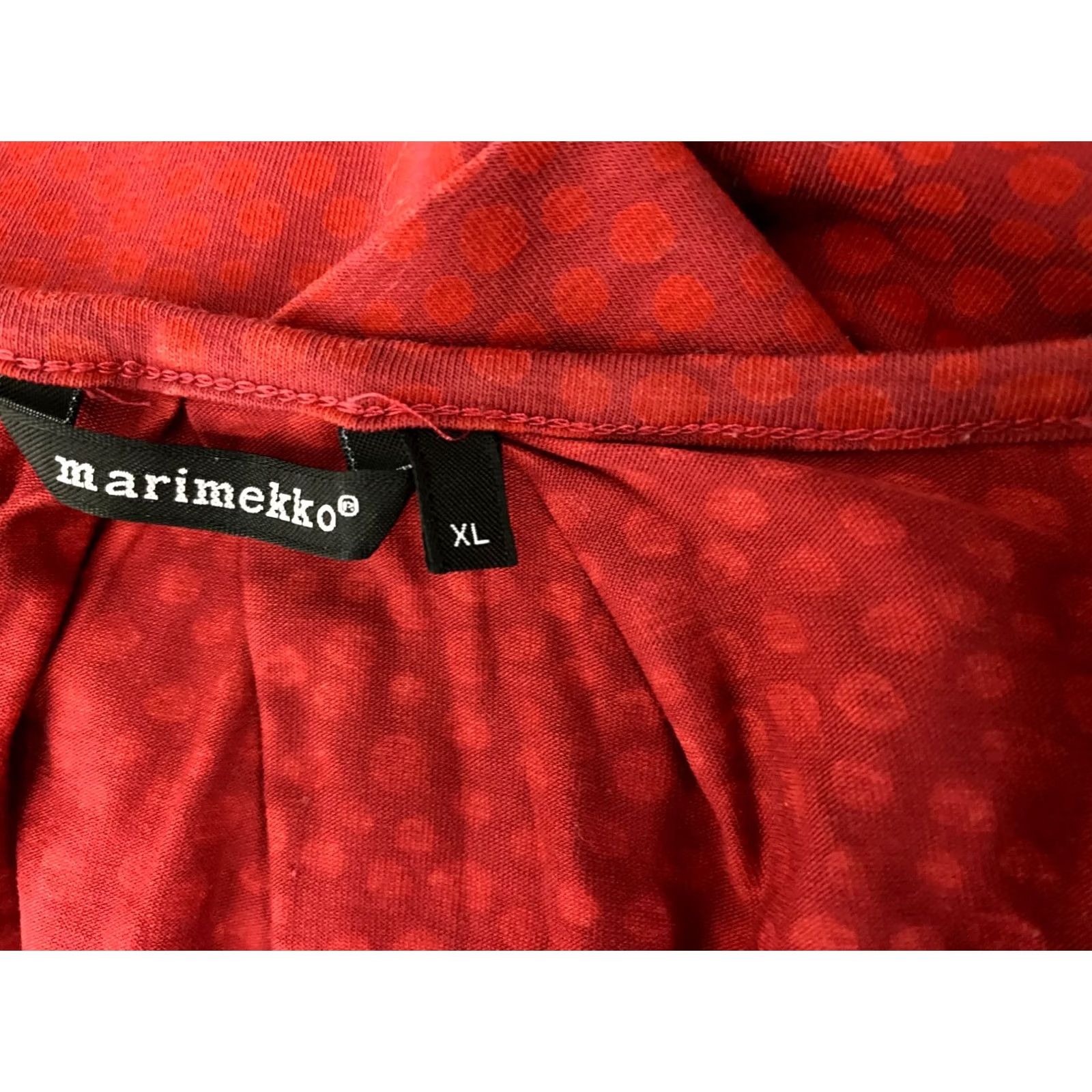 Marimekko Marimekko Shirt Womens XL Red Tunic Long Sleeve XS? Size XL / US 12-14 / IT 48-50 - 5 Thumbnail