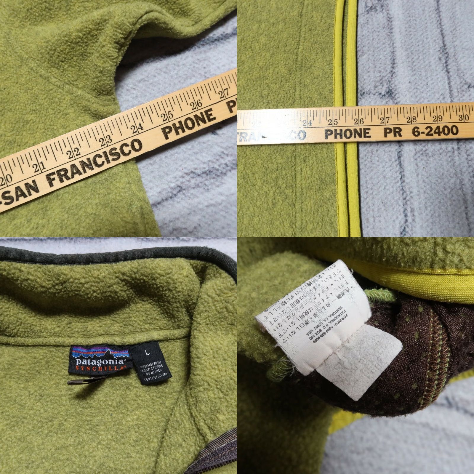 Patagonia VINTAGE Patagonia Classic Synchilla Fleece Marsupial Pullover Mens Large Green 25735 Snap-T Pullover Size US L / EU 52-54 / 3 - 8 Thumbnail