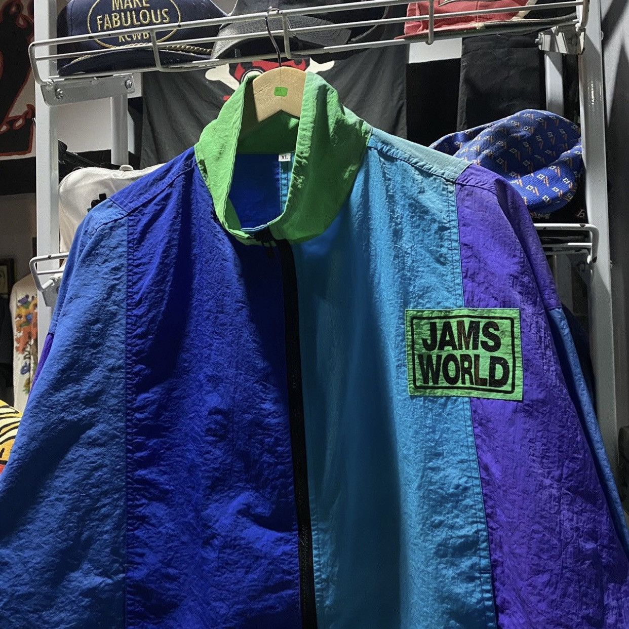 Jams World VTG 90s Jams World Honolulu Hawaii Colorblock Windbreaker Size US XL / EU 56 / 4 - 3 Thumbnail