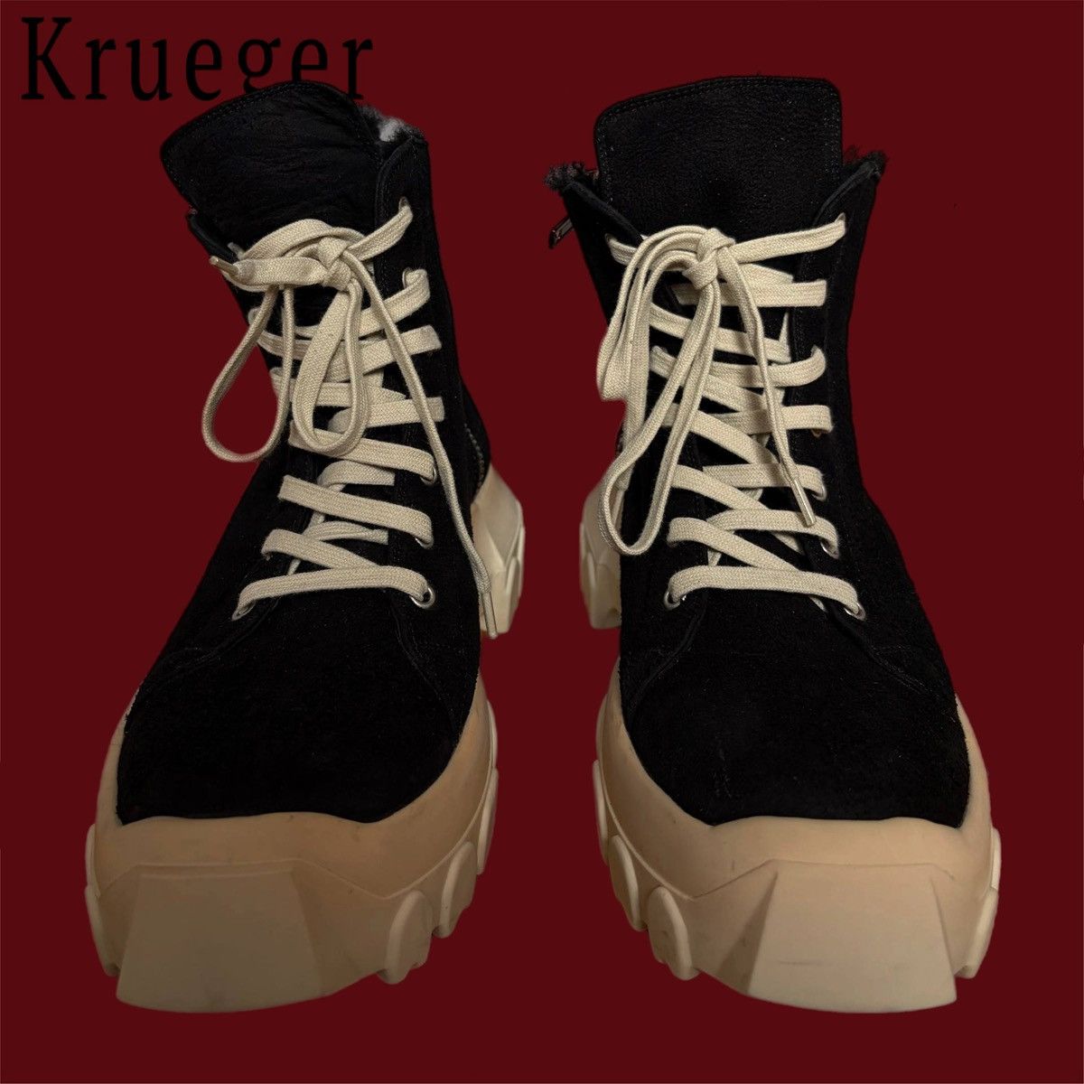 Rick Owens Rick Owens Shearling Tractor Boots Size US 8 / EU 41 - 2 Thumbnail