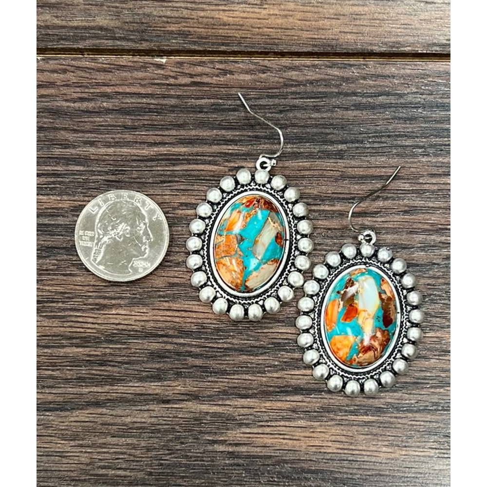 Other Stunning Oval Gemstone Wire Earrings for Every Occasion, Boh Size ONE SIZE - 4 Thumbnail