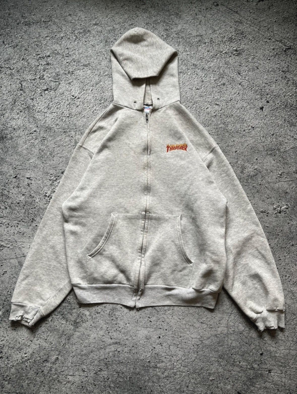 Thrasher Vintage Thrasher Hanes Hoodie Size US XL / EU 56 / 4 - 2 Thumbnail