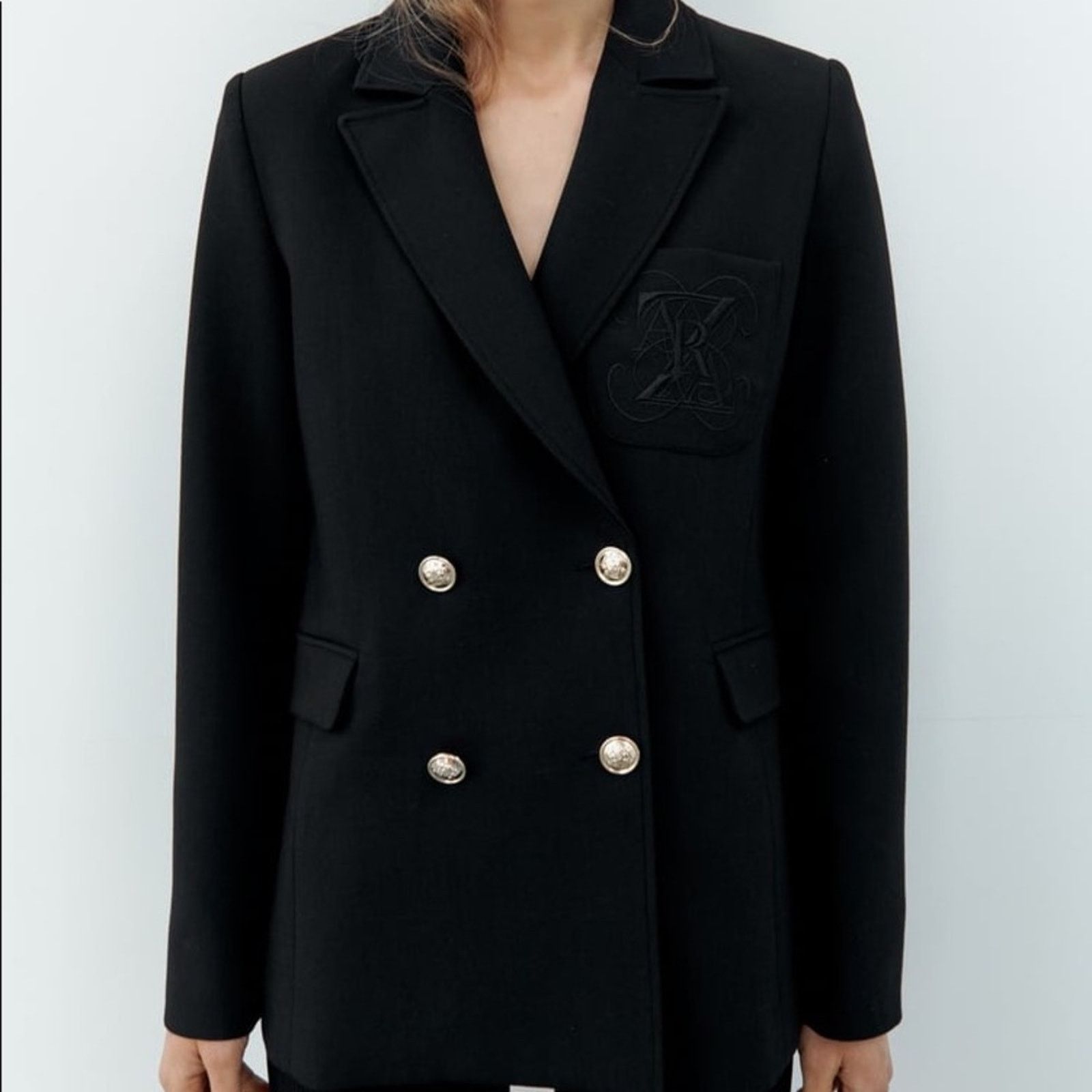 Zara ZARA FITTED EMBROIDERED BLAZER Size M / US 6-8 / IT 42-44 - 1 Thumbnail