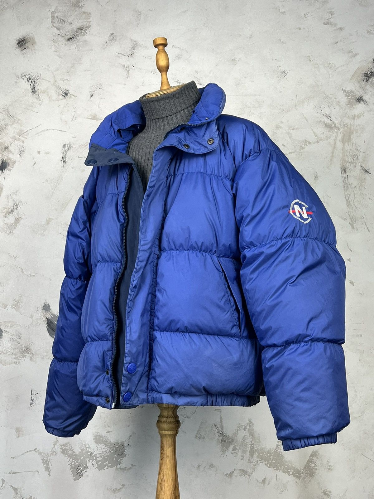 Nautica Vintage Nautica Reversible Puffer Down Jacket Size XL Size US XL / EU 56 / 4 - 1 Thumbnail