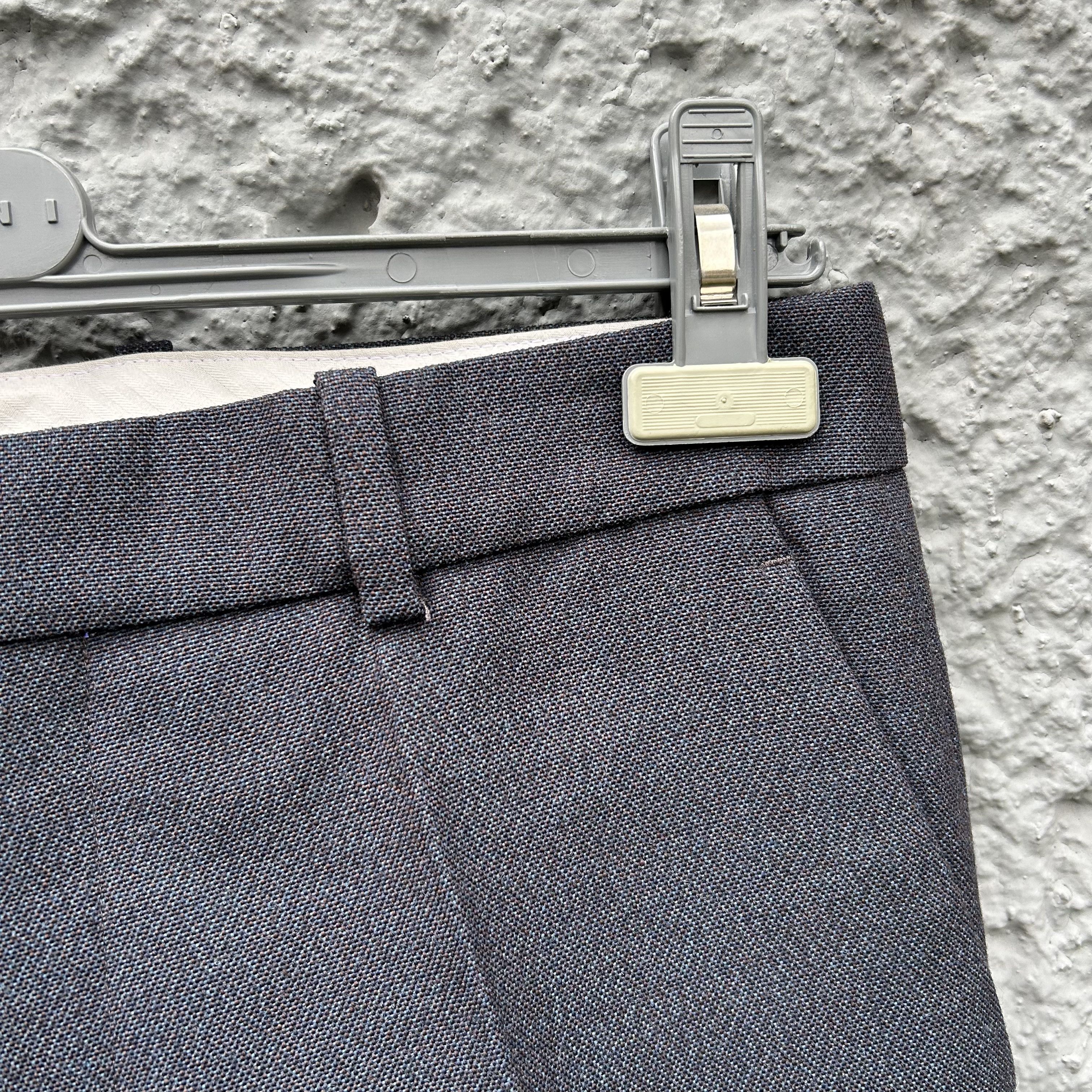 Namacheko Namacheko Blue Pleated Trousers Pants Mero Size US 32 / EU 48 - 4 Thumbnail