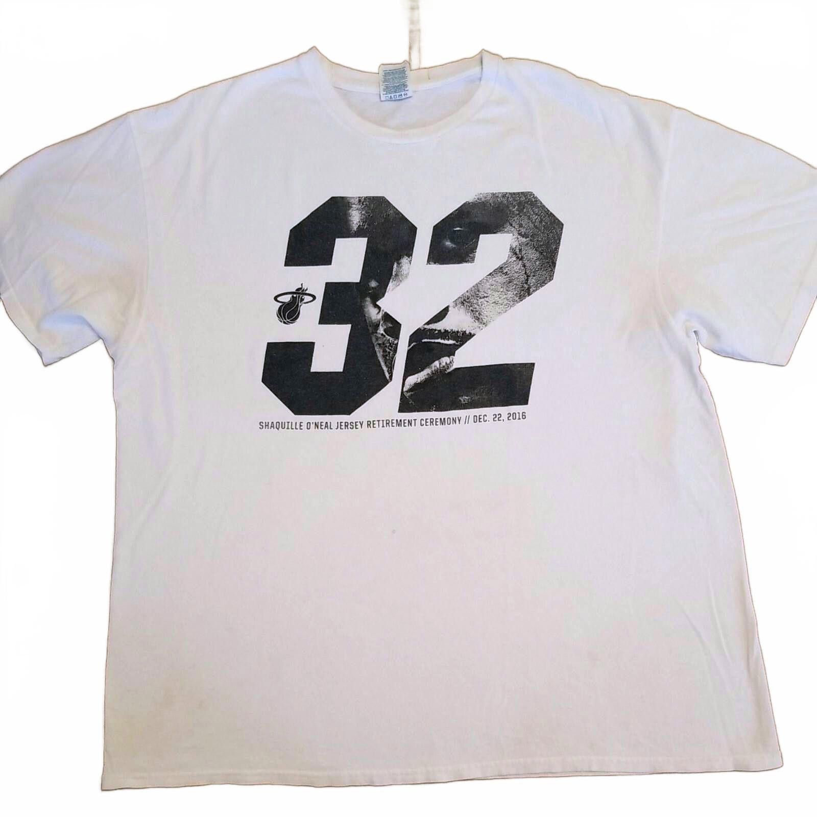 Delta Shaquille O’Neal Mens XL T-Shirt Retirement 2016 White #32 Size US XL / EU 56 / 4 - 1 Thumbnail