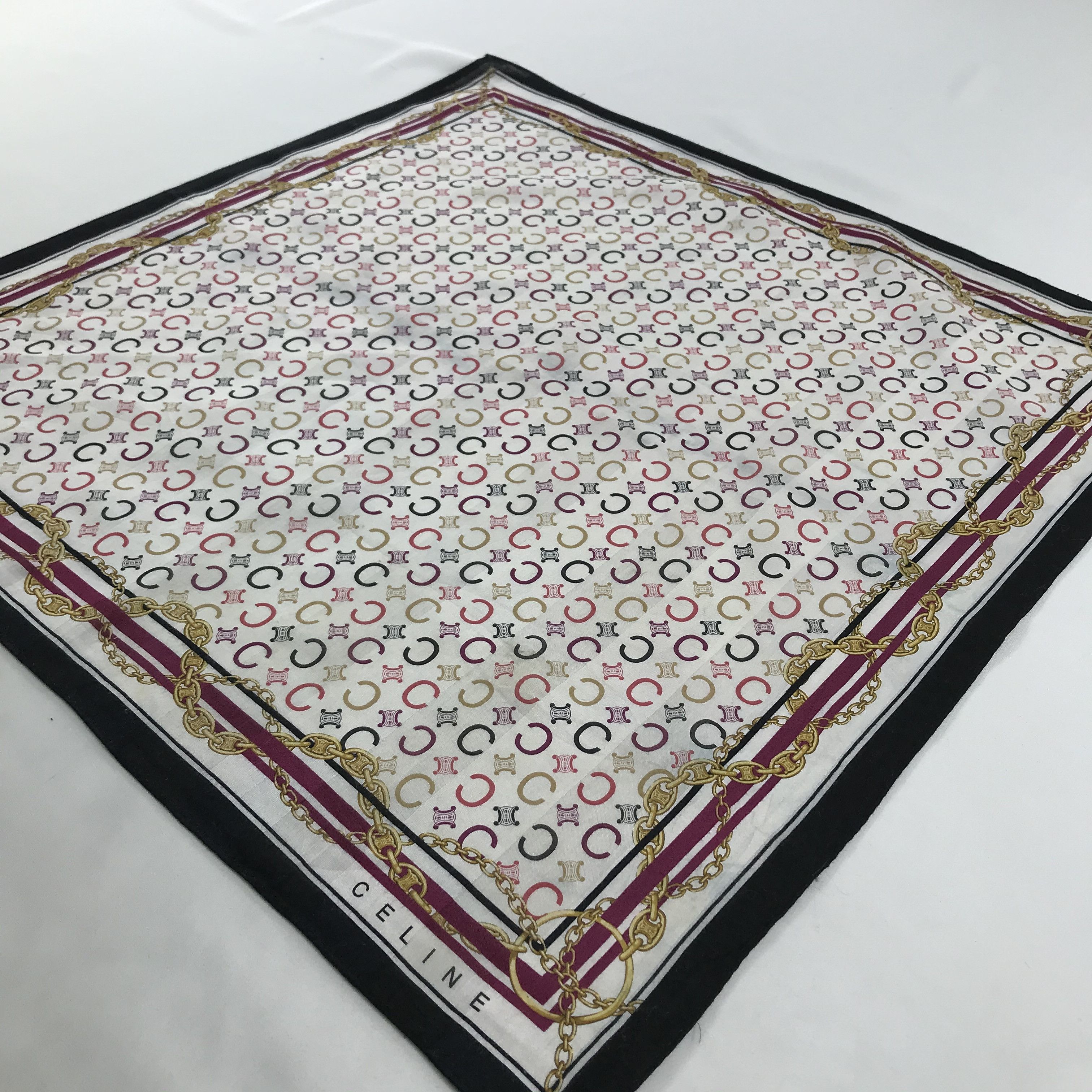 Celine × Vintage Celine Bandana / Handkerchief / Neckerchief - S1467 Size ONE SIZE - 2 Thumbnail