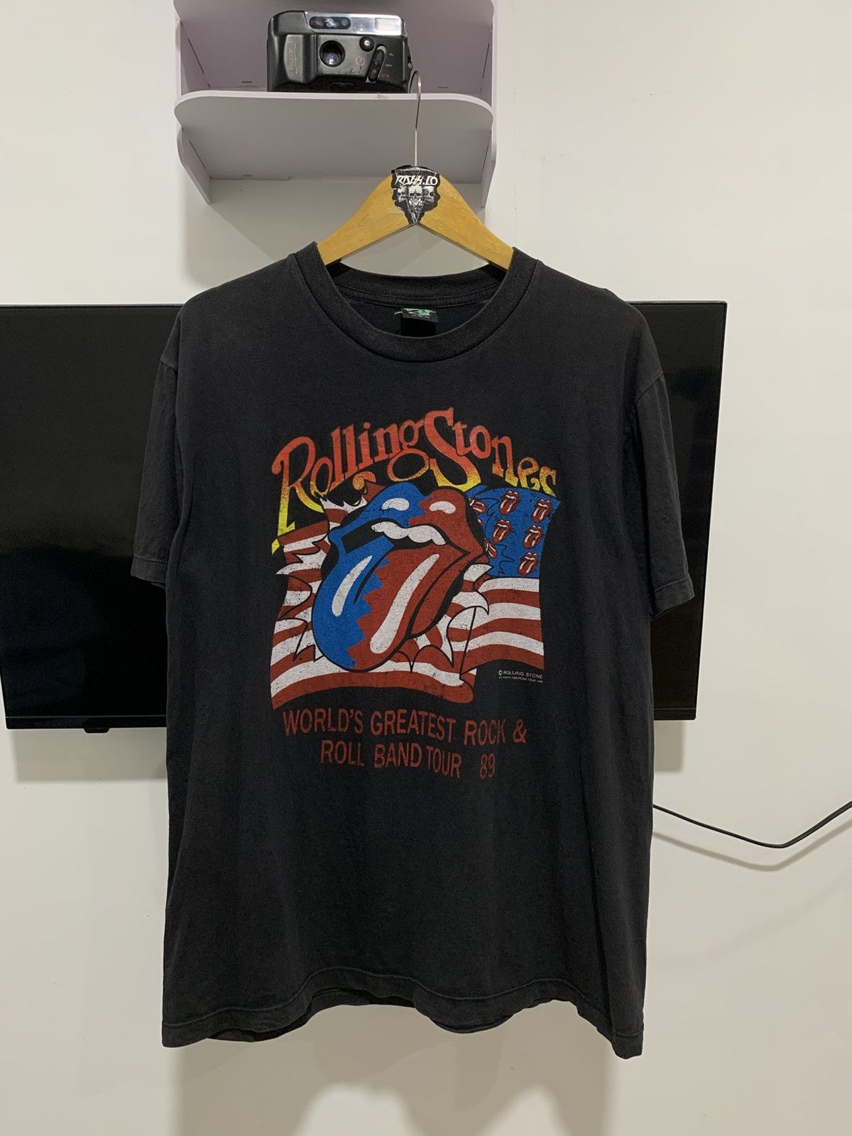 Band Tees Vintage The Rolling Stone"The North American Tour 1989" Size US L / EU 52-54 / 3 - 3 Thumbnail