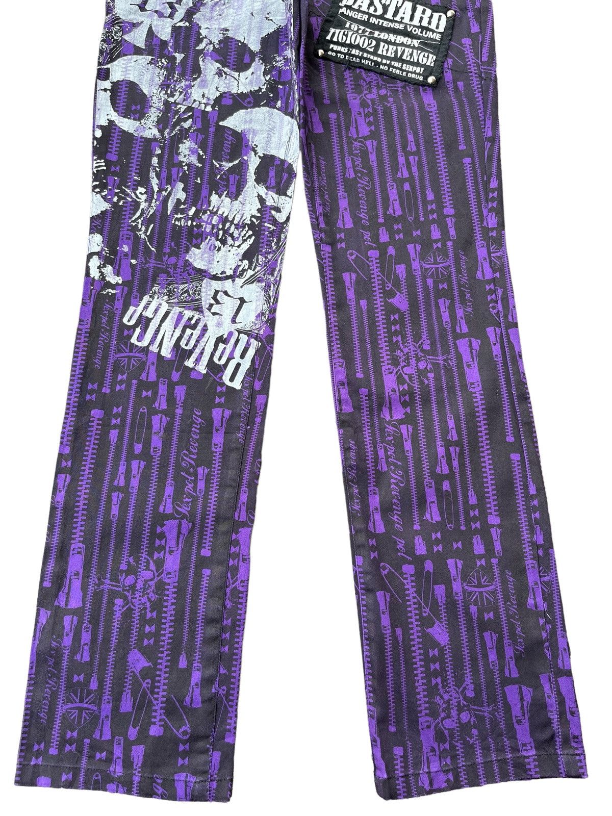 Japanese Brand × Seditionaries Bastard Punk Last Stand by The Sex Pot Revenge Skull Pants Size US 29 - 5 Thumbnail