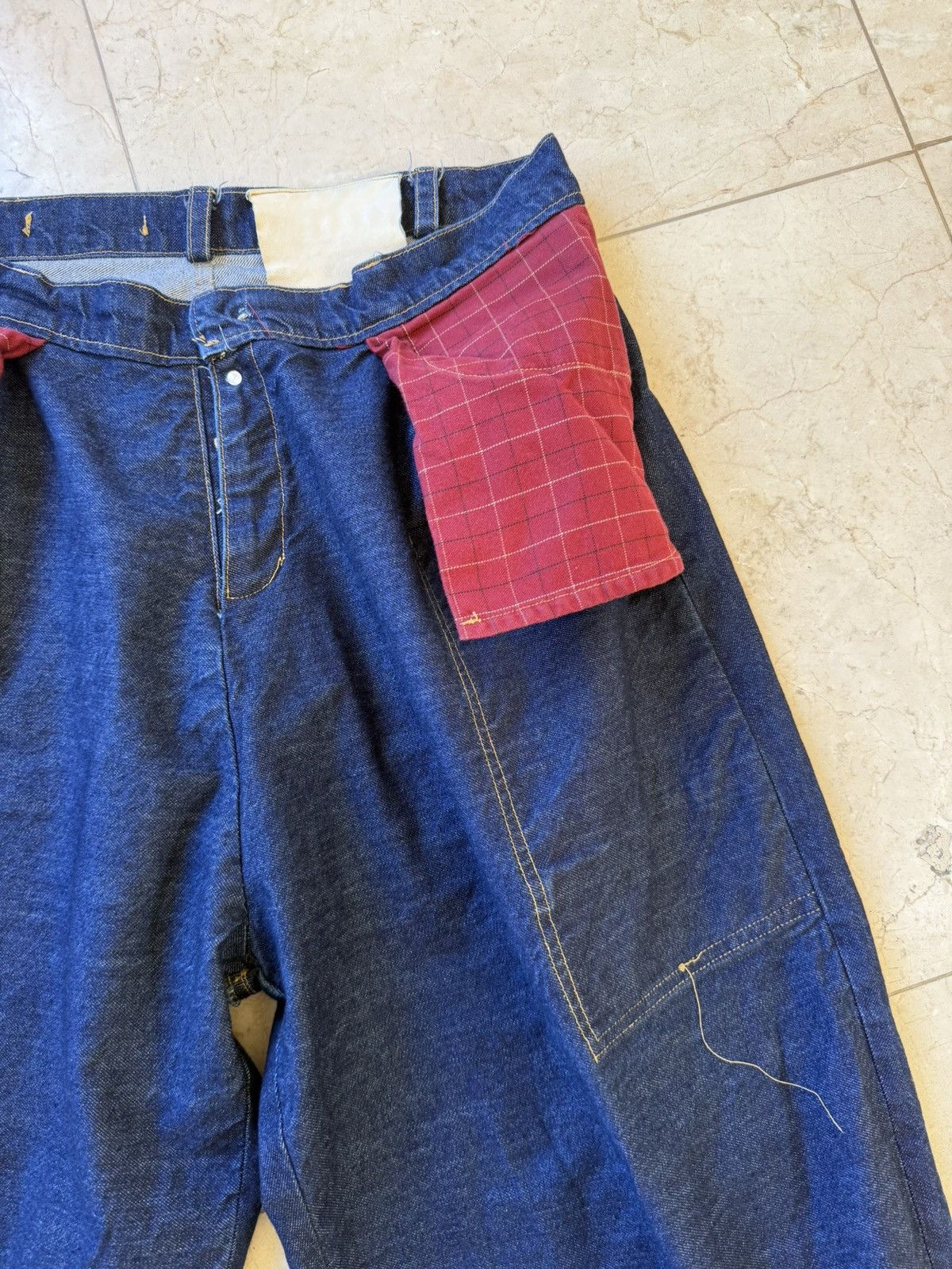 Acne Studios Fait Par Lui Inside Out Custom 1of1 Baggy Denim Size US 34 / EU 50 - 14 Thumbnail