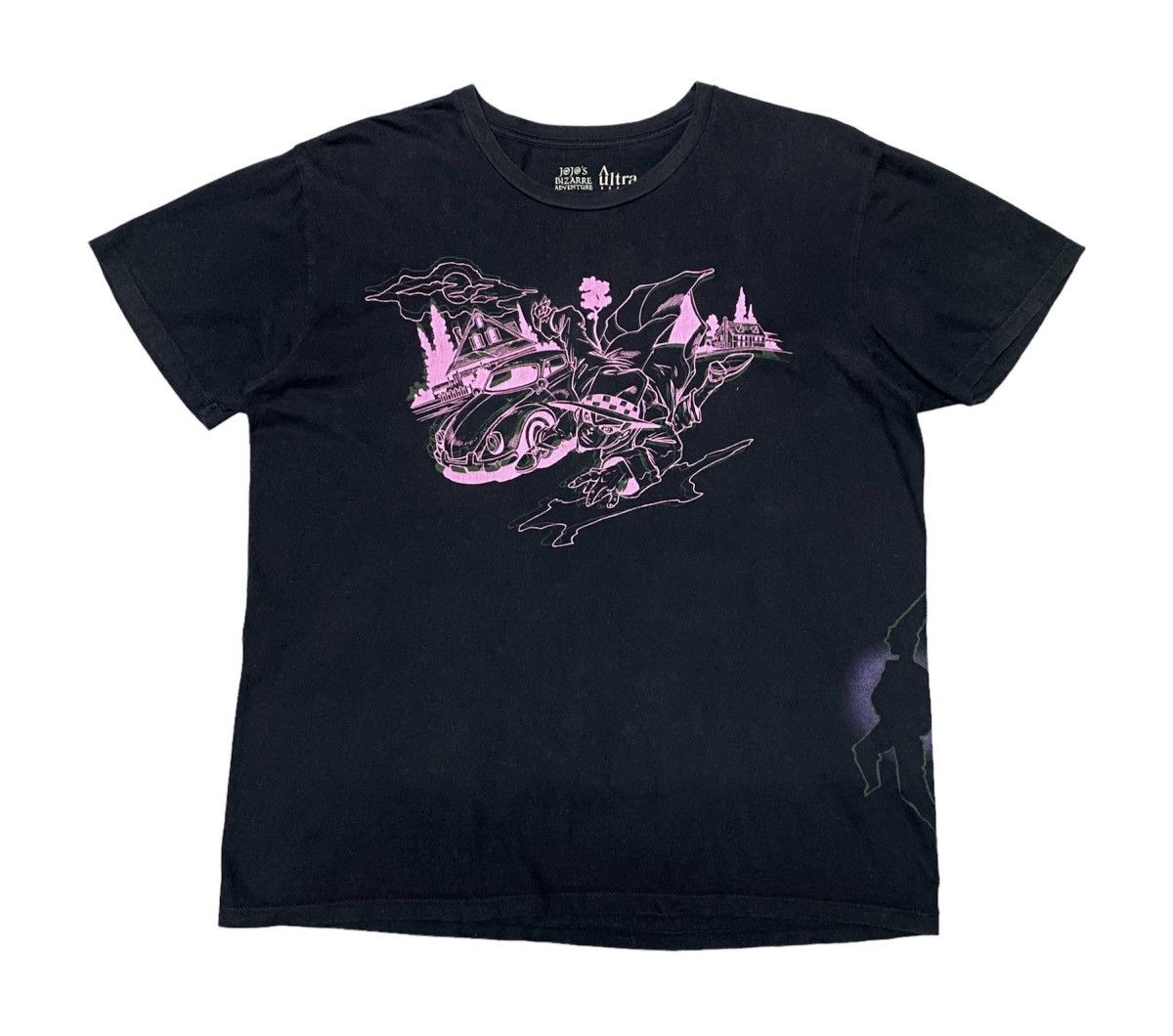 image of Anima x Vintage Jojo’S Bizarre Adventure Heaven Door Ultra Brand Tee in Black, Men's (Size XL)