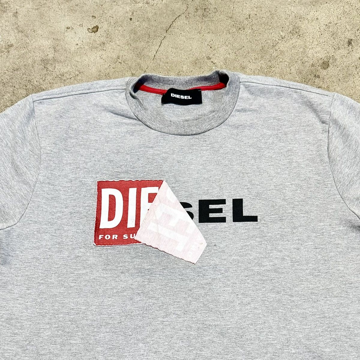 Diesel DEAIGNER DIESEL GREY SWEATSHIRT! Size US XL / EU 56 / 4 - 2 Thumbnail