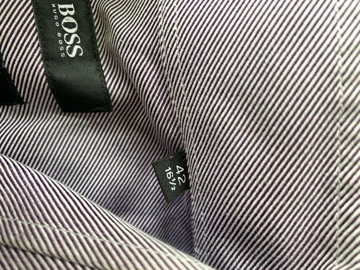 Hugo Boss Hugo Boss French cuffs tailored ls stripe shirt Size US L / EU 52-54 / 3 - 4 Thumbnail
