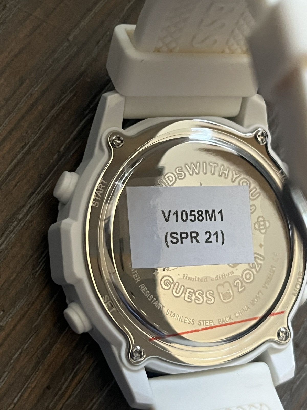 Guess NIB Guess x Friends With You White Silicon Digital Watch Size ONE SIZE - 7 Thumbnail