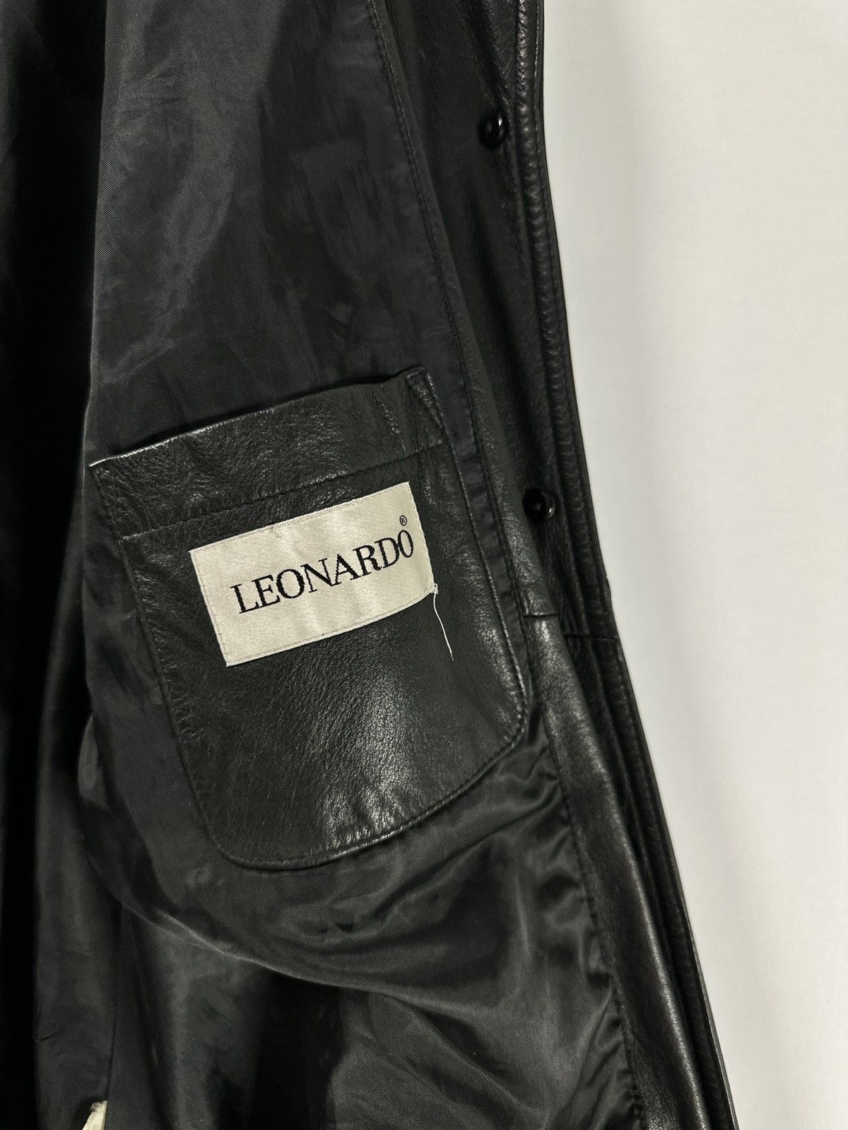 Other Leonardo women's leather long coat, vintage, size m Size M / US 6-8 / IT 42-44 - 10 Thumbnail