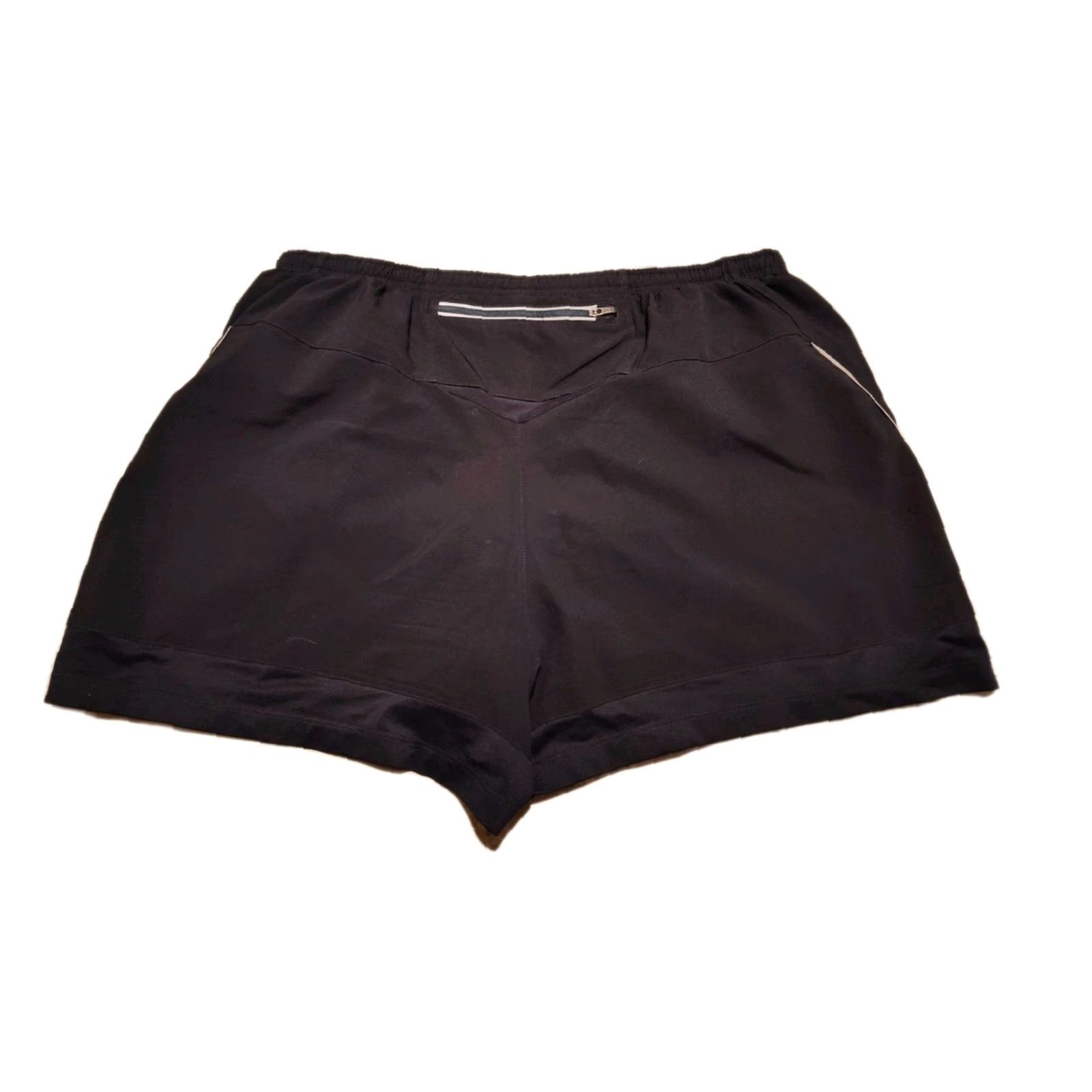 Vintage Road Runner Sports Mens Running Shorts Black Zip Pocket Drawstring Sz L Size US 33 - 2 Thumbnail