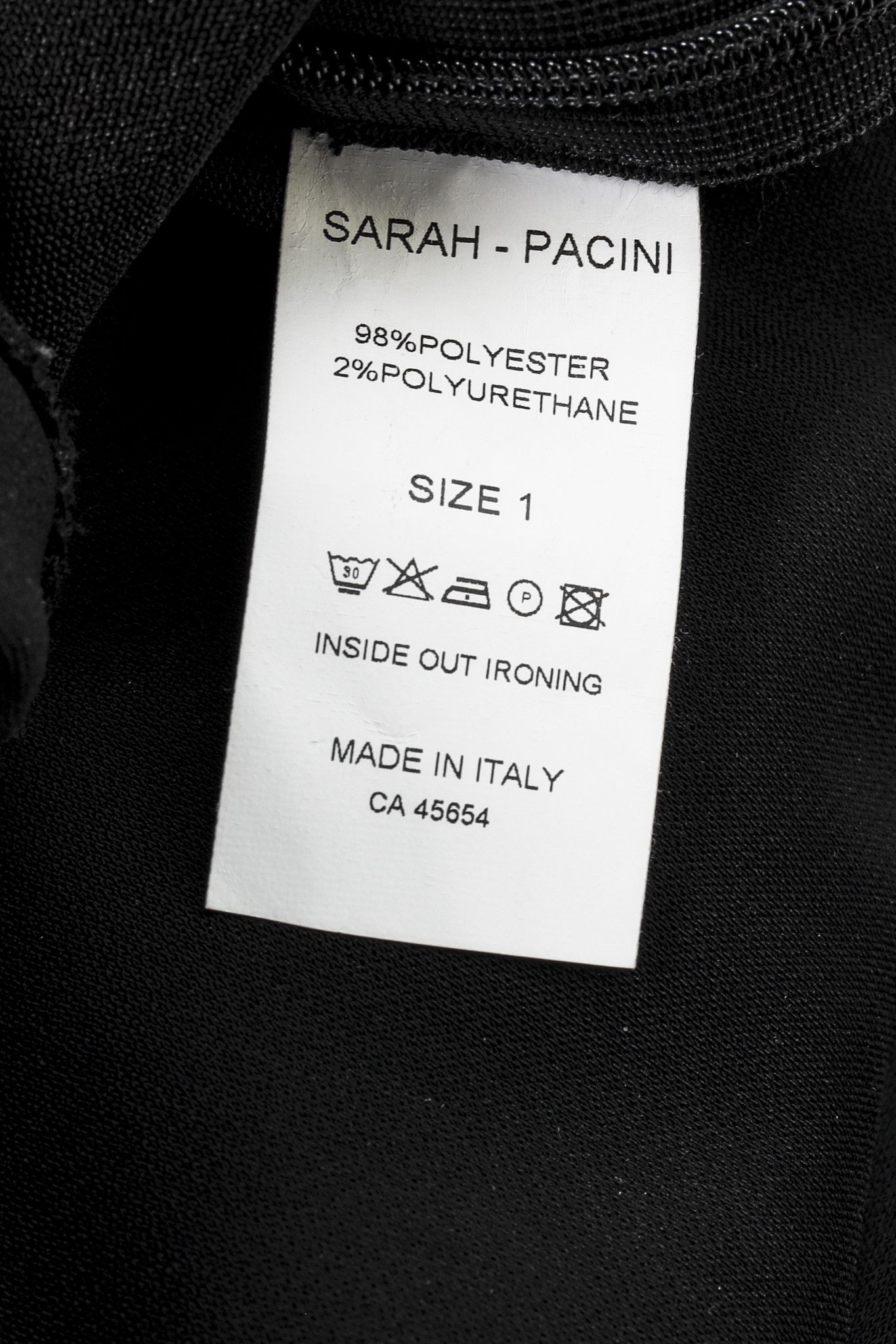 Sarah Pacini Sarah Pacini Avant Garde Black Skirt Overlay Pants Size 27" / US 4 / IT 40 - 10 Thumbnail