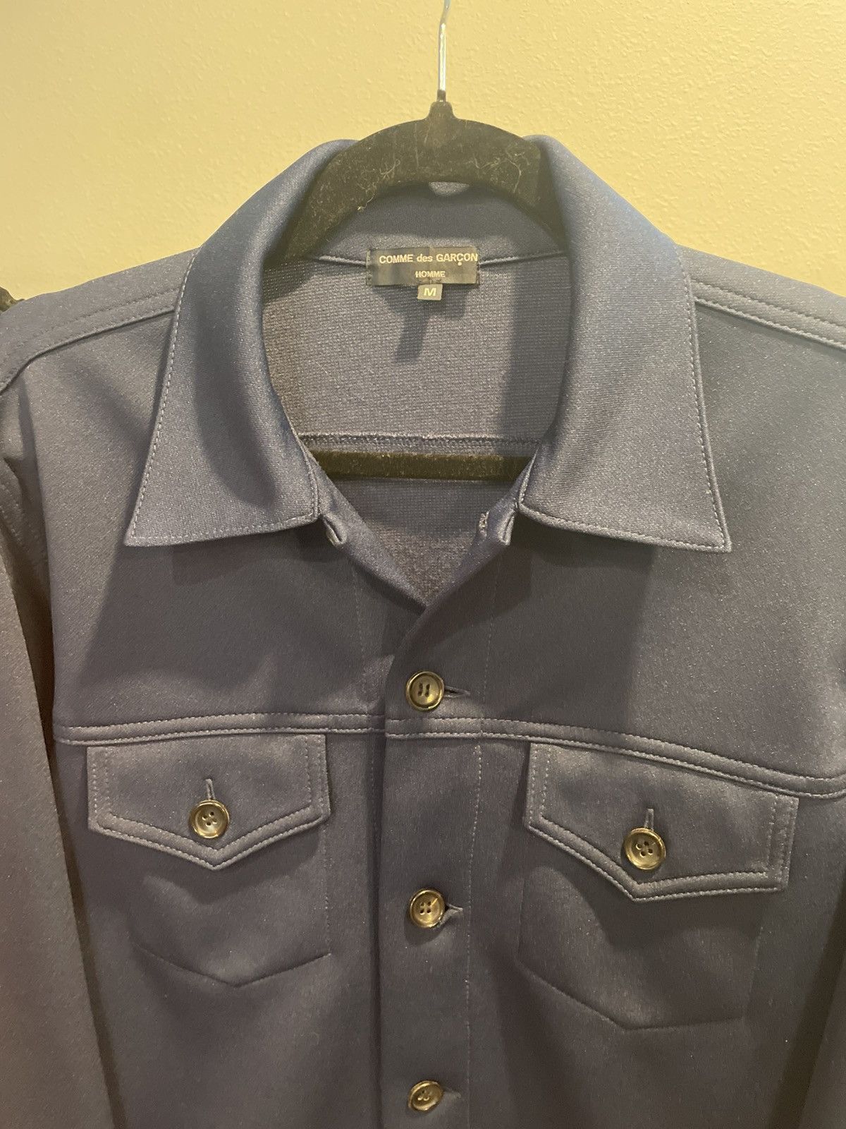 Comme des Garcons Homme AW03 Comme Des Garçon Homme Navy Trucker Jacket👕 *Very RARE* Size US M / EU 48-50 / 2 - 4 Thumbnail