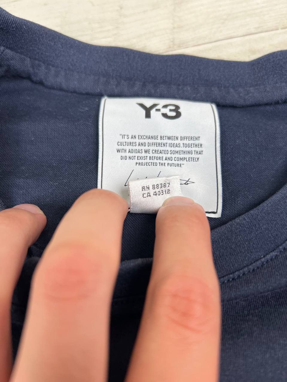 Adidas Adidas Y-3 Yohji Yamamoto Big Logo T Shirt Size US L / EU 52-54 / 3 - 6 Thumbnail