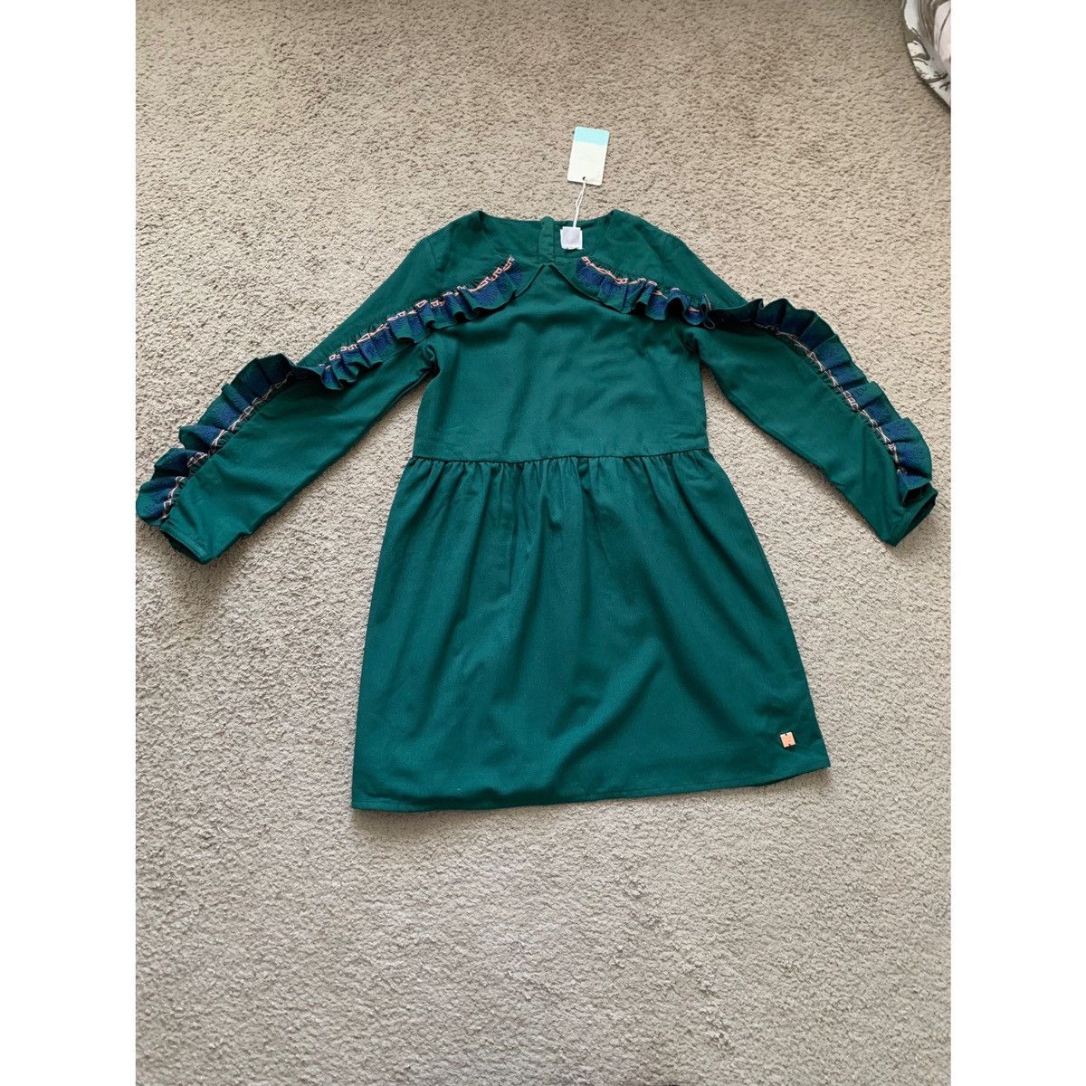 Other CARREMENT BEAU GIRL GREY RIFFLE DRESS Size XS / US 0-2 / IT 36-38 - 13 Thumbnail