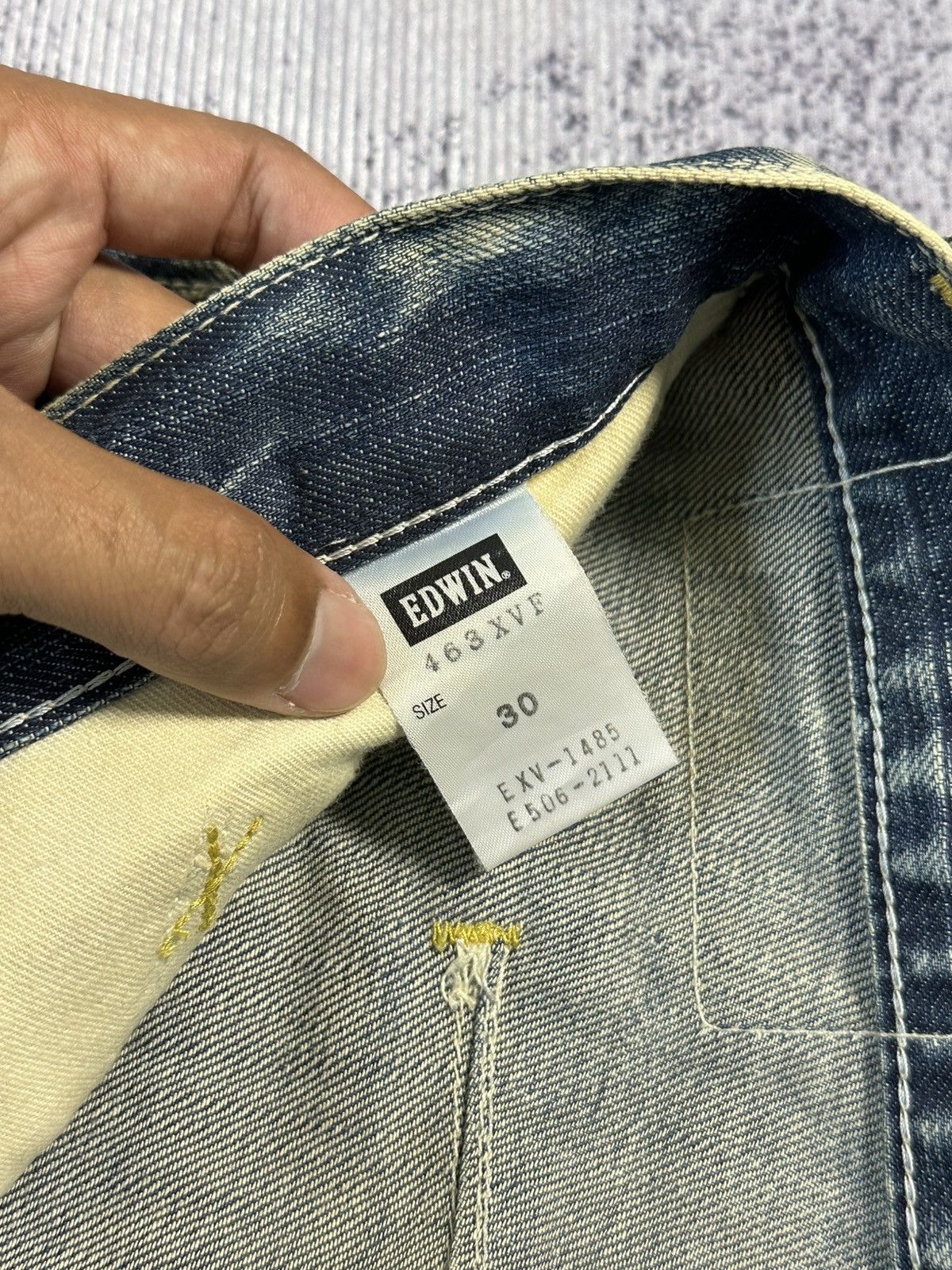 Kapital 2000s Edwin XV Function Curve Leg Mud Washed Jeans Size US 30 / EU 46 - 9 Thumbnail
