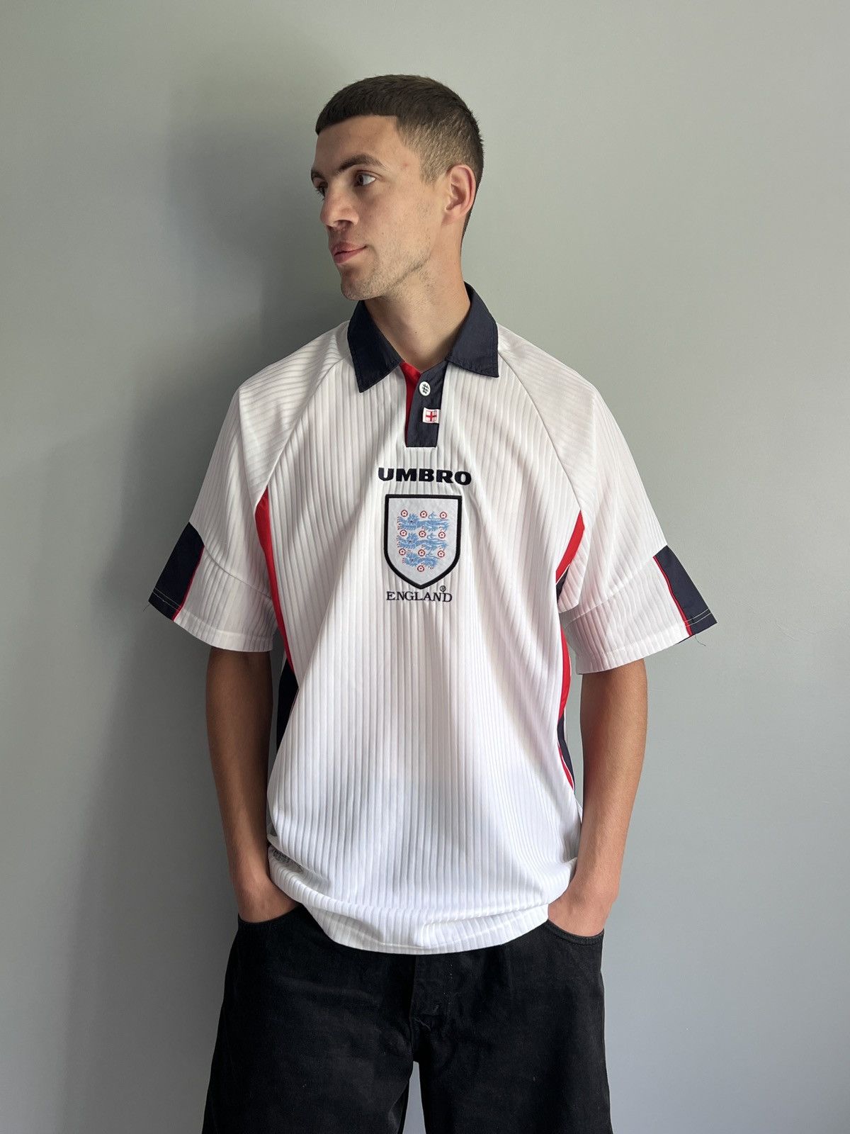 Umbro Vintage England 1997/99 National Umbro Home Jersey Size US L / EU 52-54 / 3 - 5 Thumbnail