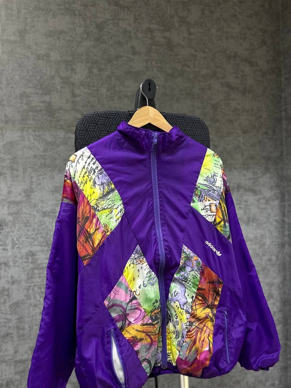 Adidas × Vintage Vintage Adidas Nylon Violet W.Germany Jacket Size US M / EU 48-50 / 2 - 6 Thumbnail