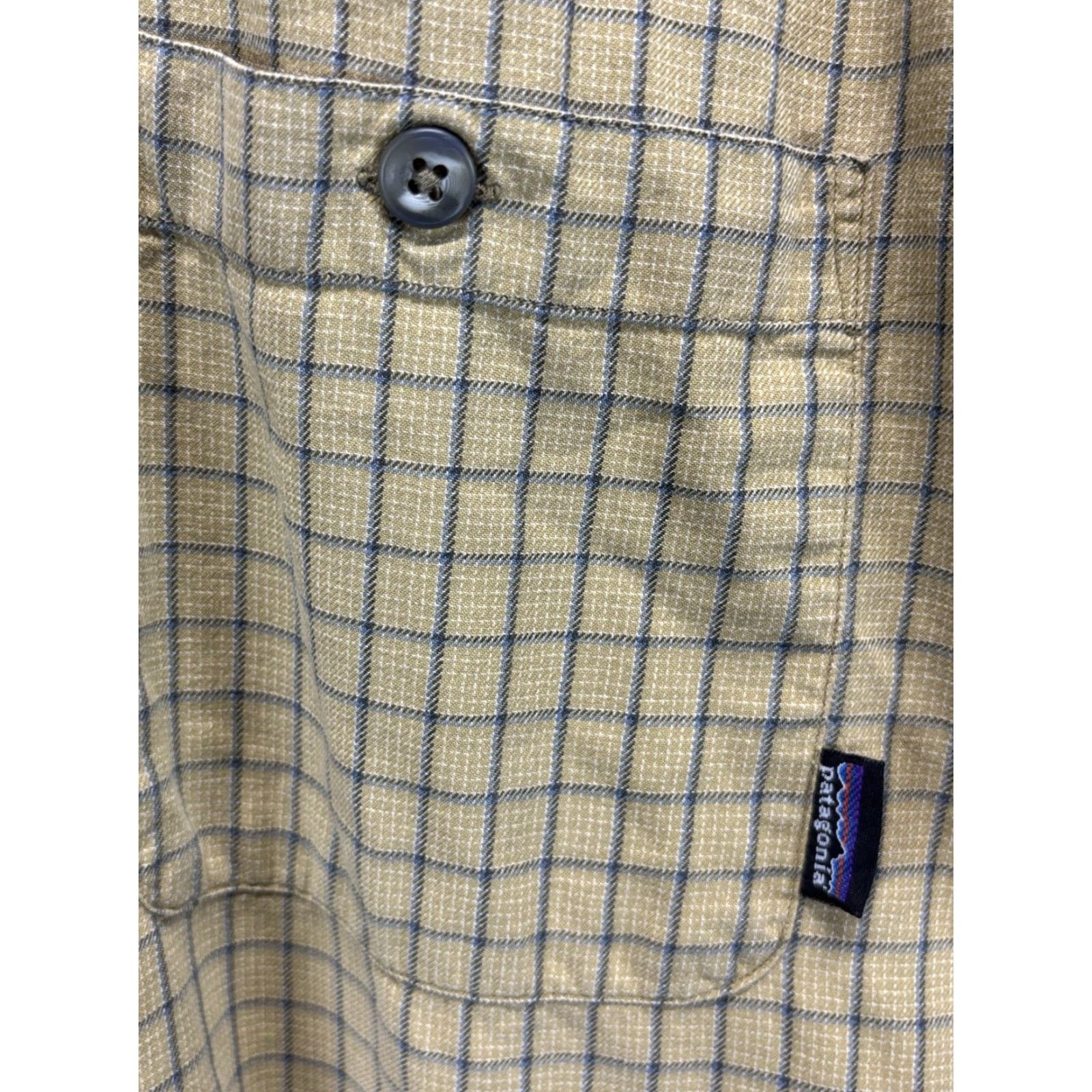 Patagonia Patagonia Mens Lightweight Fjord Flannel Size Medium Yellow Check Organic Cotton Size US M / EU 48-50 / 2 - 5 Thumbnail