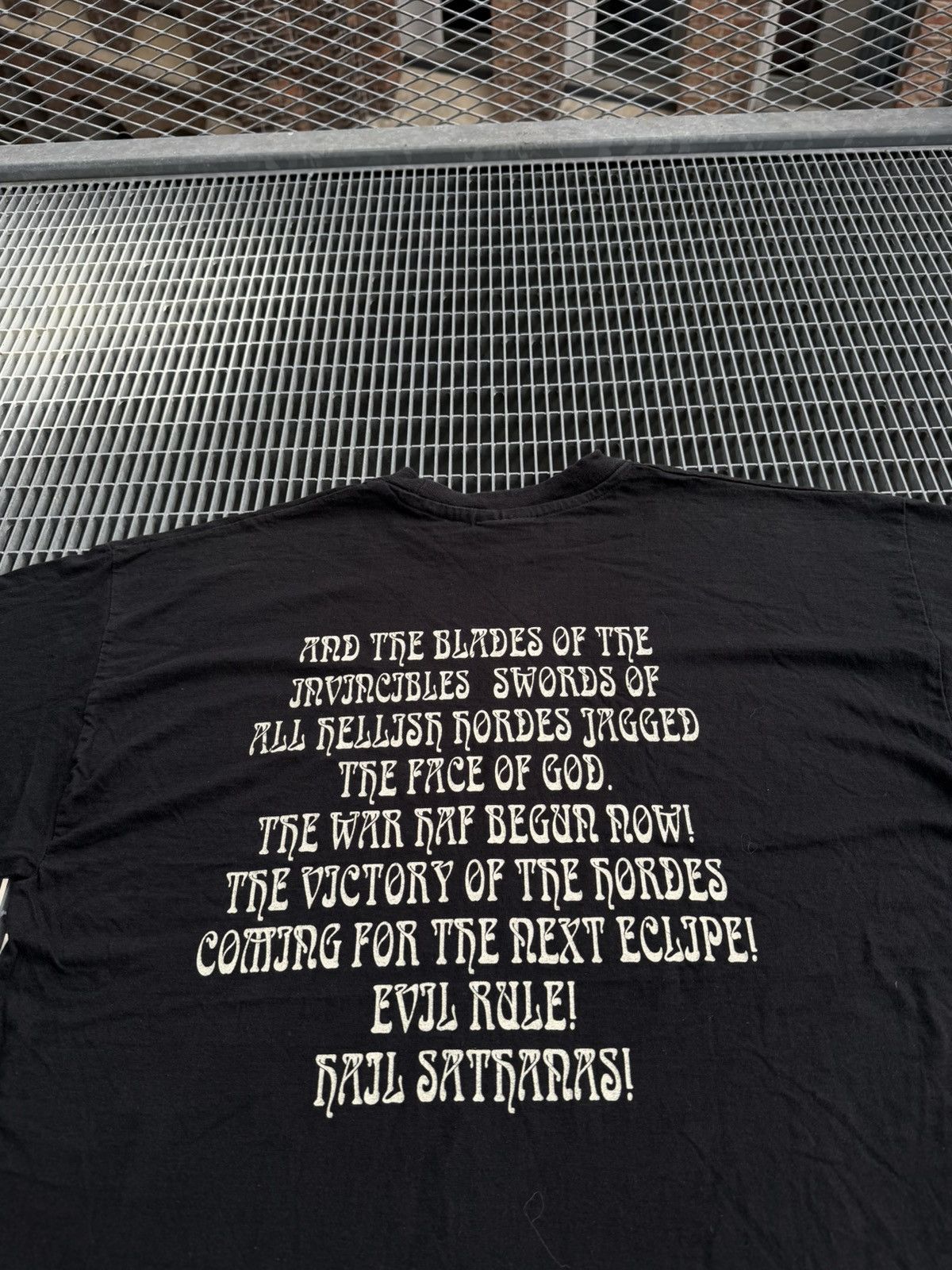 Band Tees Vintage 1995 Enthroned Prophecy Of Pagan Fire Dark Metal tee Size US XL / EU 56 / 4 - 10 Thumbnail