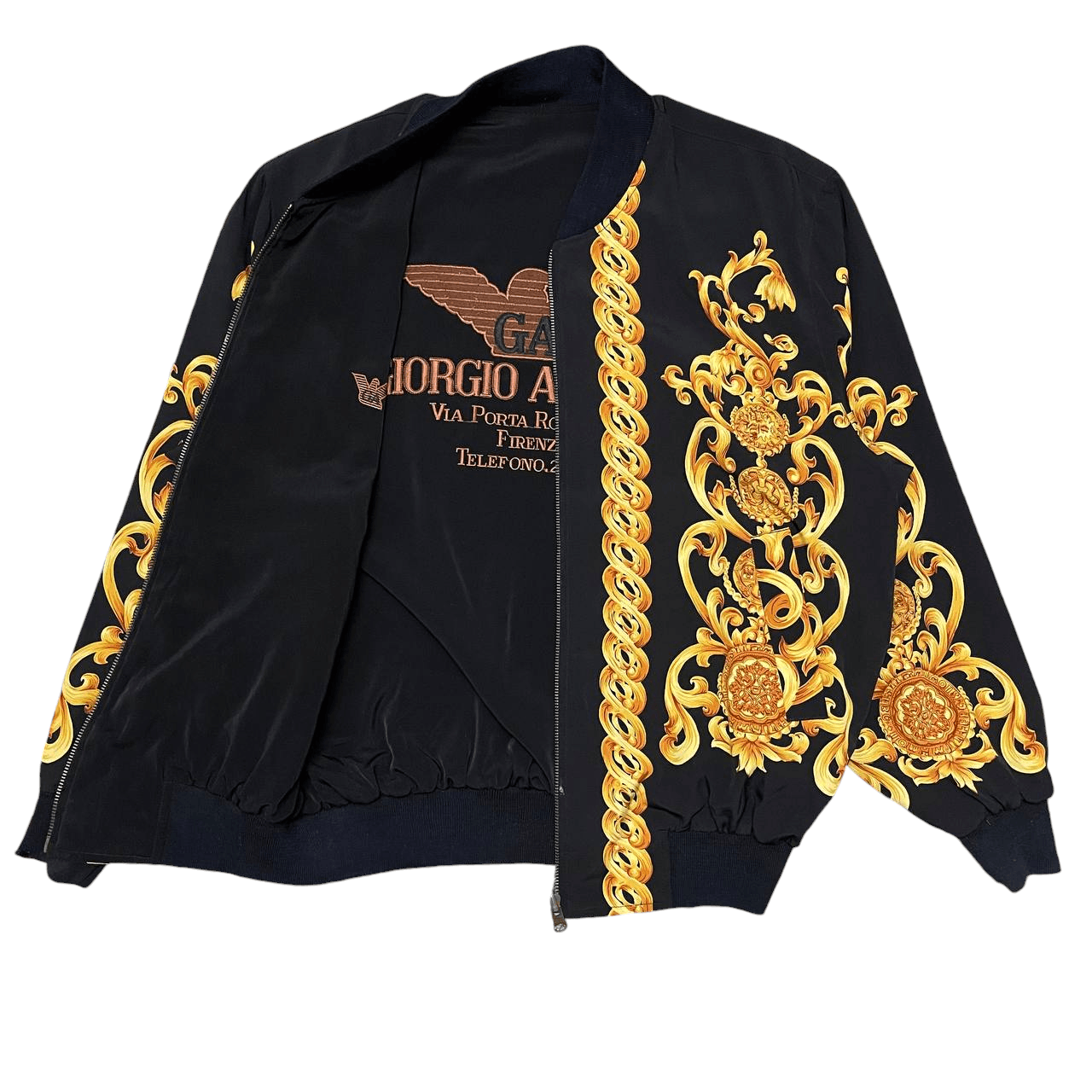 Giorgio Armani Vintage Giorgio Armani Bomber Jacket Reversible Size US L / EU 52-54 / 3 - 2 Thumbnail