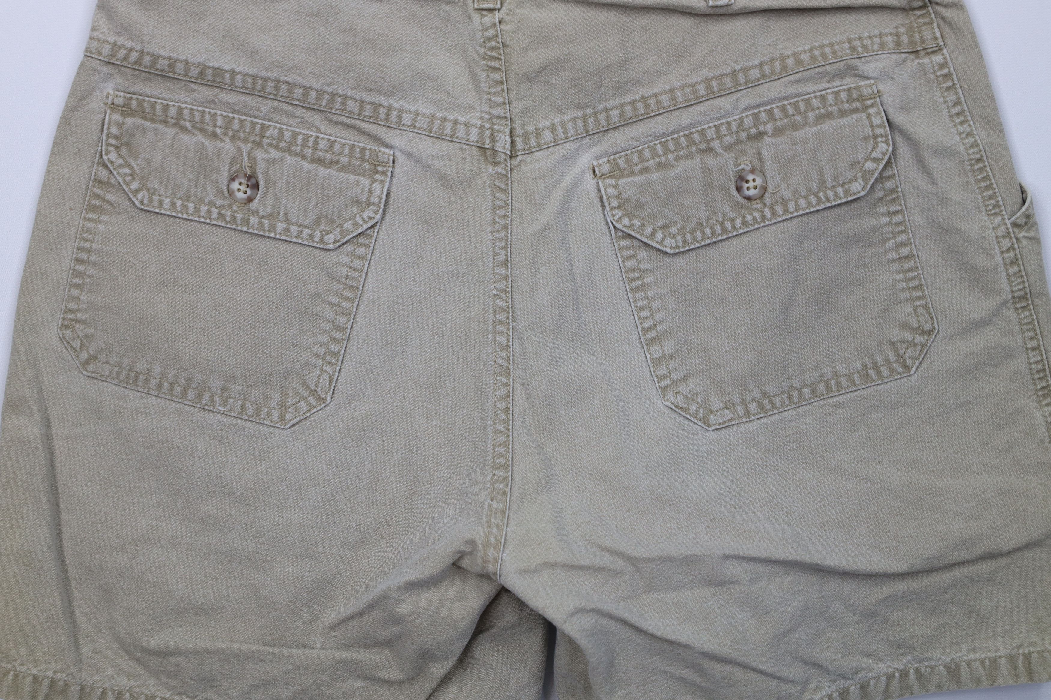 Vintage Vintage 90s Streetwear Stonewash Knee Trekking Shorts Brown Size US 32 / EU 48 - 10 Thumbnail
