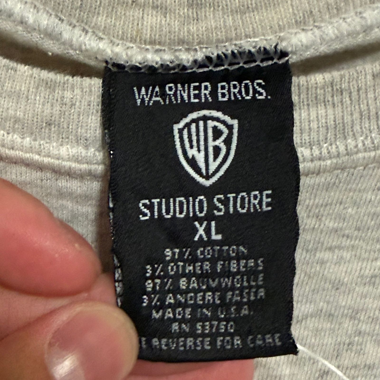 Warner Bros 90s "Free Bird Seed" Looney backpack shirt Size US XL / EU 56 / 4 - 3 Thumbnail