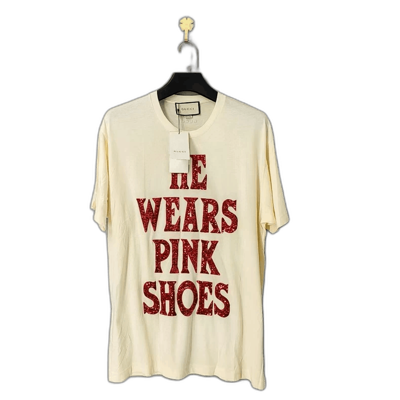 Gucci he wears pink shoes short sleeve t-shirt-2507 Size US M / EU 48-50 / 2 - 1 Thumbnail