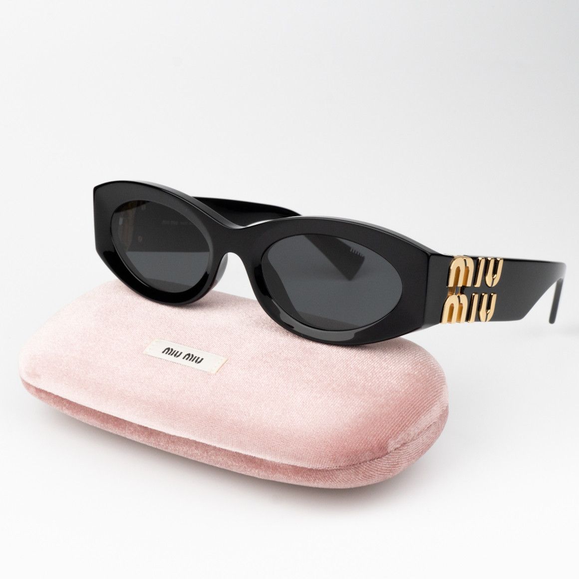 Miu Miu NEW Miu Miu MU11WS 1AB5S0 GLIMPSE Oval Women Sunglasses Size ONE SIZE - 1 Thumbnail
