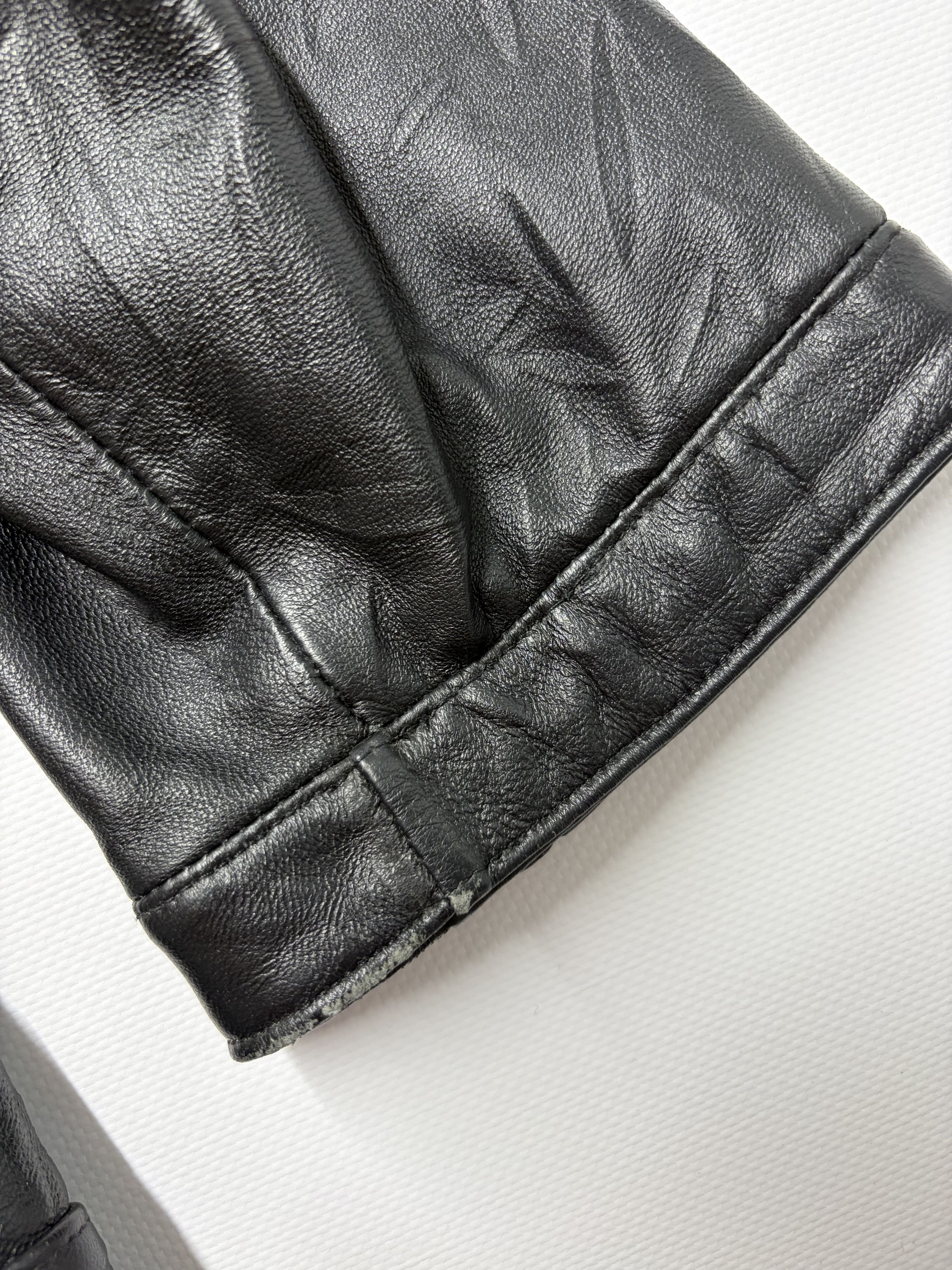 Vintage Vintage Women's Crop Leather Jacket Size M / US 6-8 / IT 42-44 - 14 Thumbnail