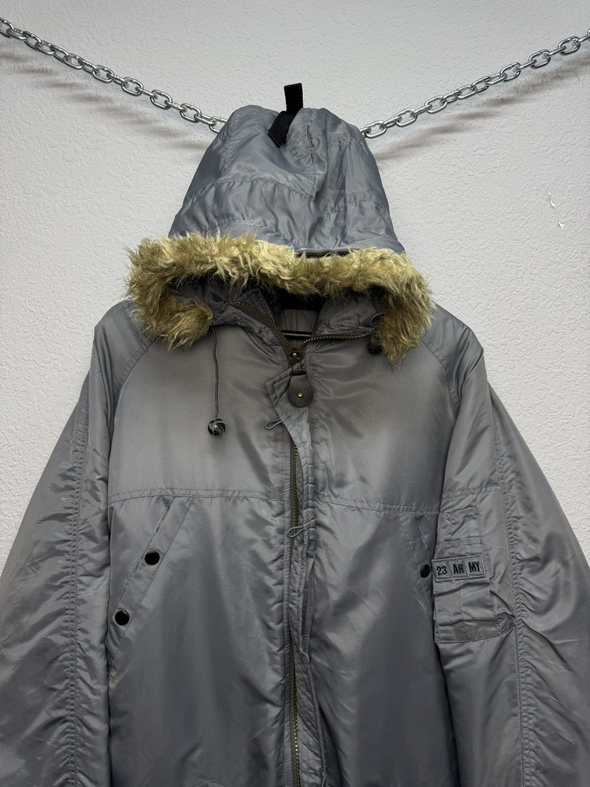 If Six Was Nine WOW😻 Vintage Fur JACKET Mohair LGB HOODIE JAPAN CANADA GOOSE Size US XL / EU 56 / 4 - 2 Thumbnail