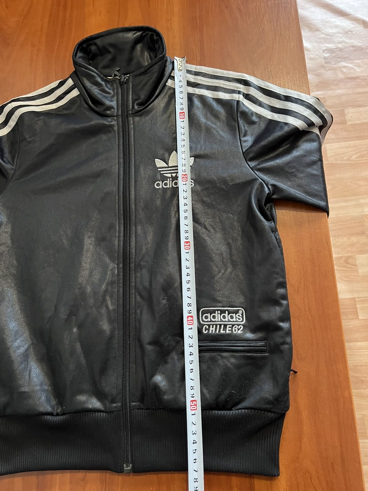 Adidas 2009 RARE ADIDAS CHILE 62 FIREBIRD TREFOIL ZIP WAXED JACKET Size XS / US 0-2 / IT 36-38 - 21 Thumbnail