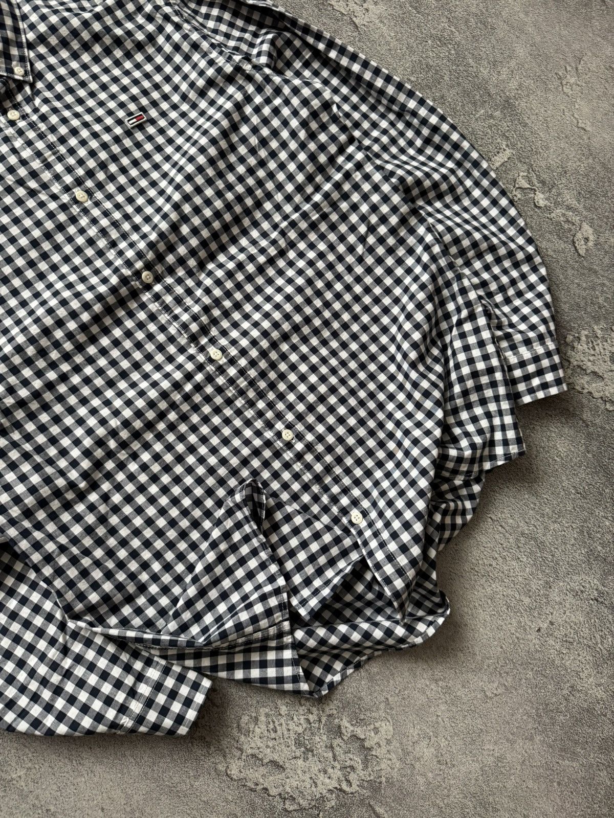 Designer × Tommy Hilfiger Tommy Hilfiger M checkered shirt button up polo long sleeve Size US L / EU 52-54 / 3 - 3 Thumbnail