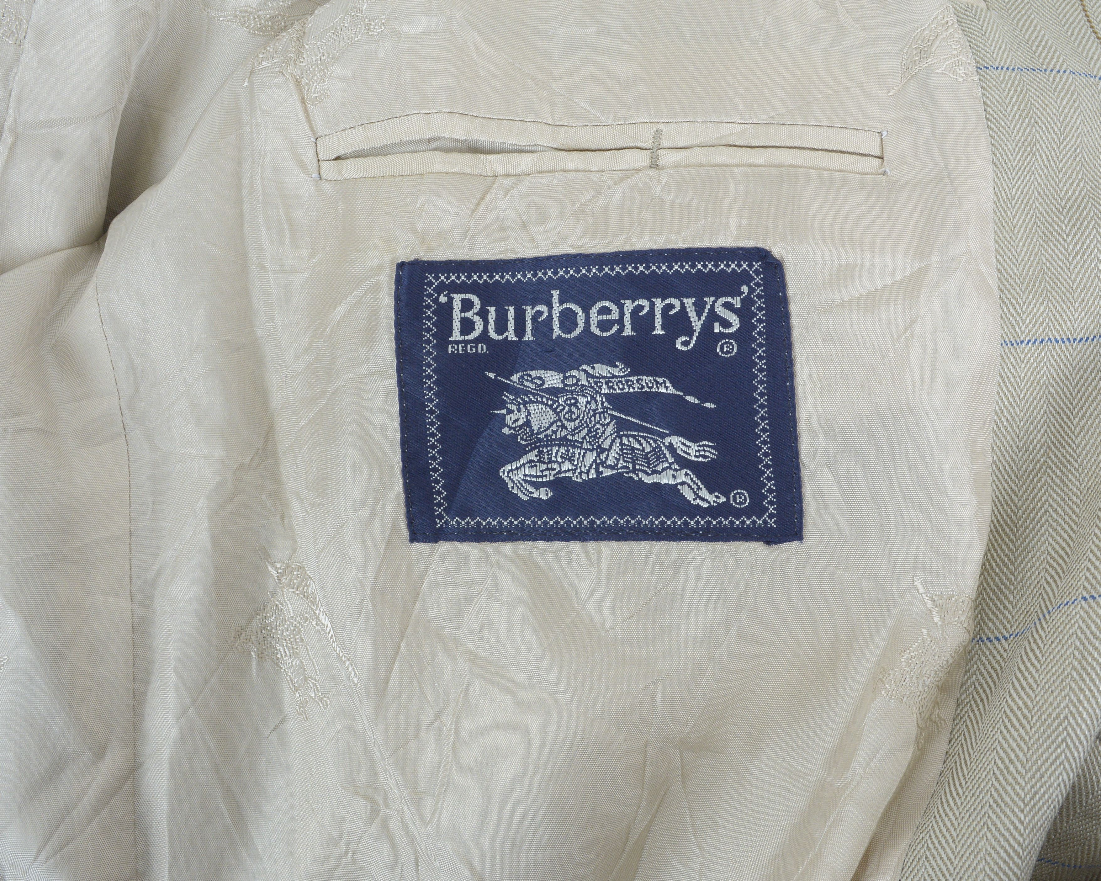 Burberry Wool UK 42 US Plaid Blazer Tweed Jacket EU 52 Coat L Check Size 42R - 6 Thumbnail