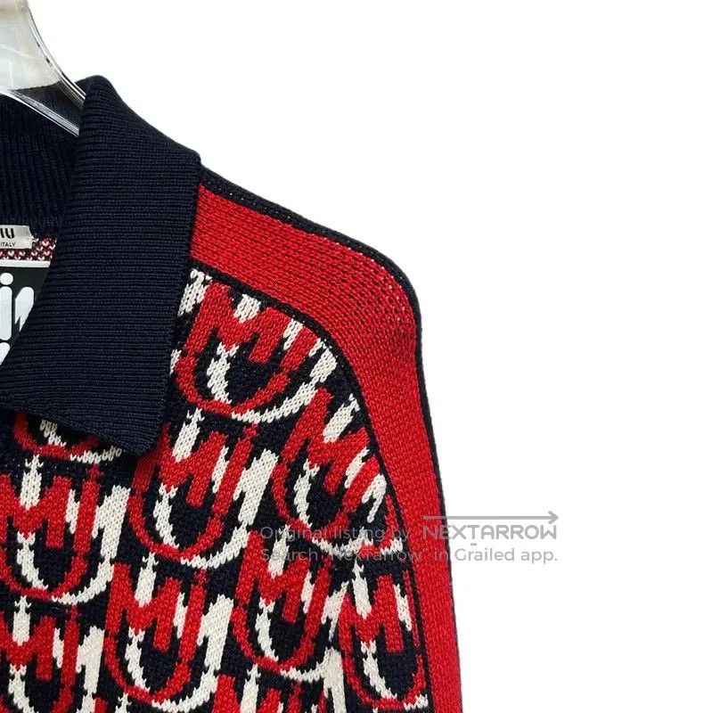Miu Miu Miu Miu Multi-Color Cotton Blend Women's Jacket . Size M / US 6-8 / IT 42-44 - 3 Thumbnail