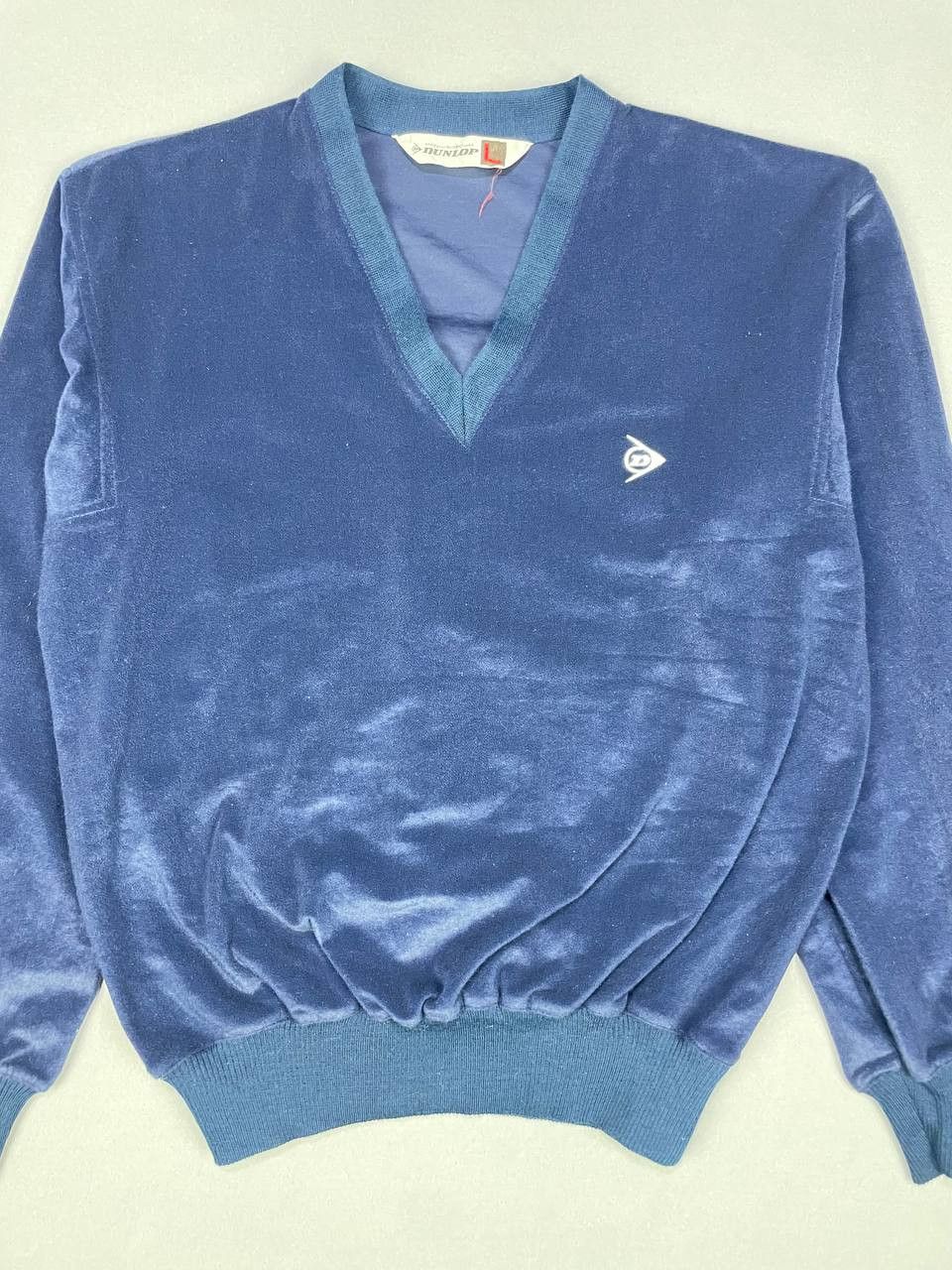 Dunlop Vintage 70s/80s DUNLOP Golf Velvet Long sleeves Sweater Size US L / EU 52-54 / 3 - 4 Thumbnail
