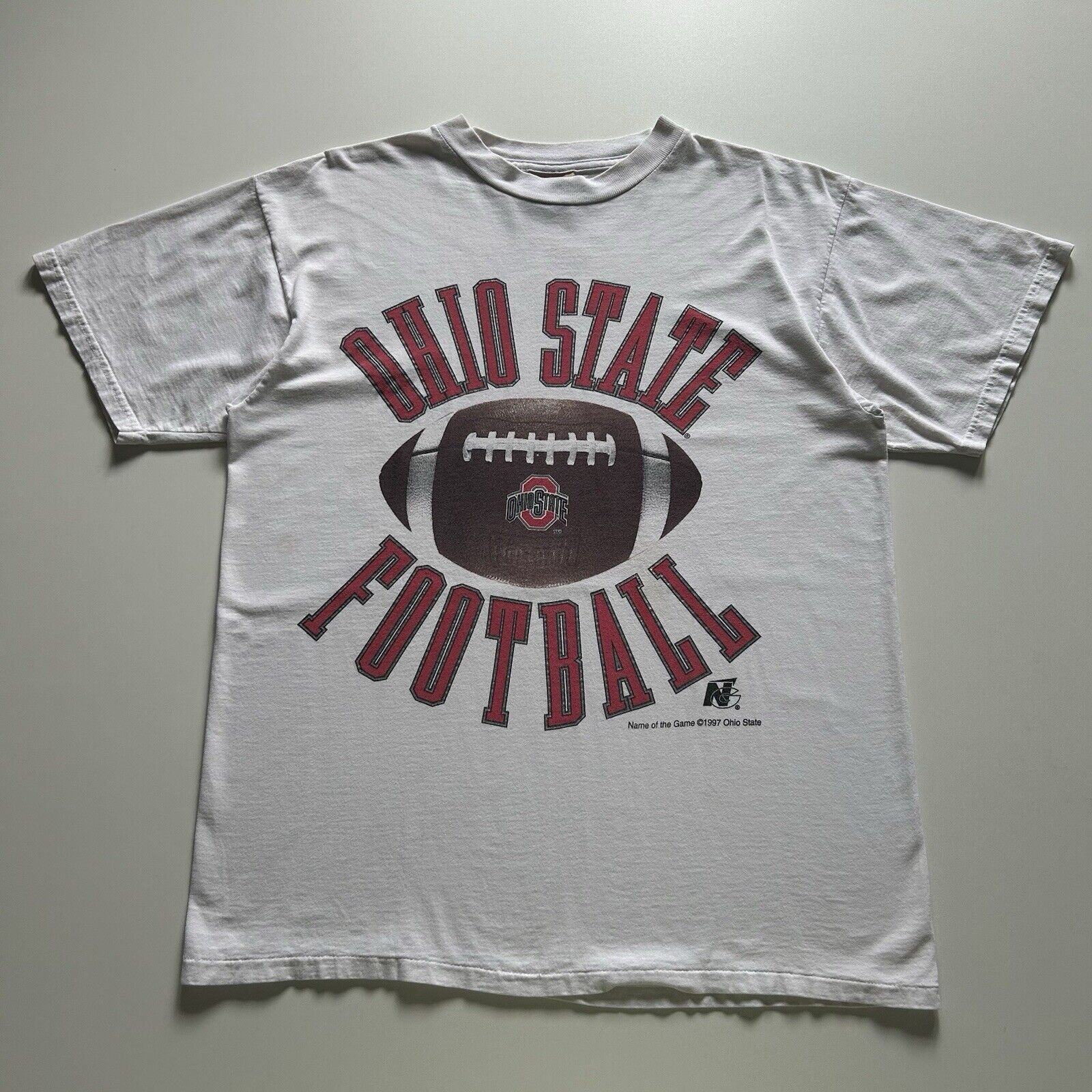 NCAA Vintage 1990s Ohio State Football NCAA Graphic T Shirt Large Size US L / EU 52-54 / 3 - 1 Thumbnail