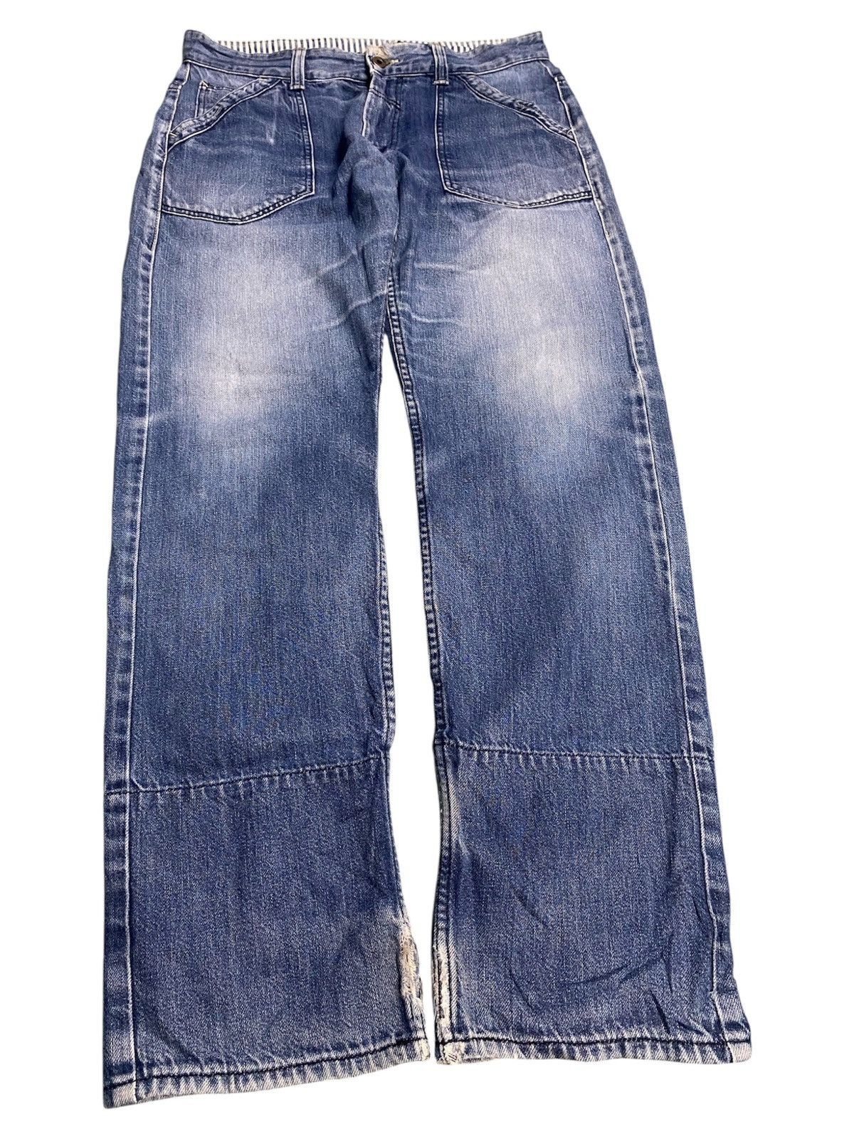 Smith's American B Smith Faded buckle Jeans Size US 34 / EU 50 - 3 Thumbnail